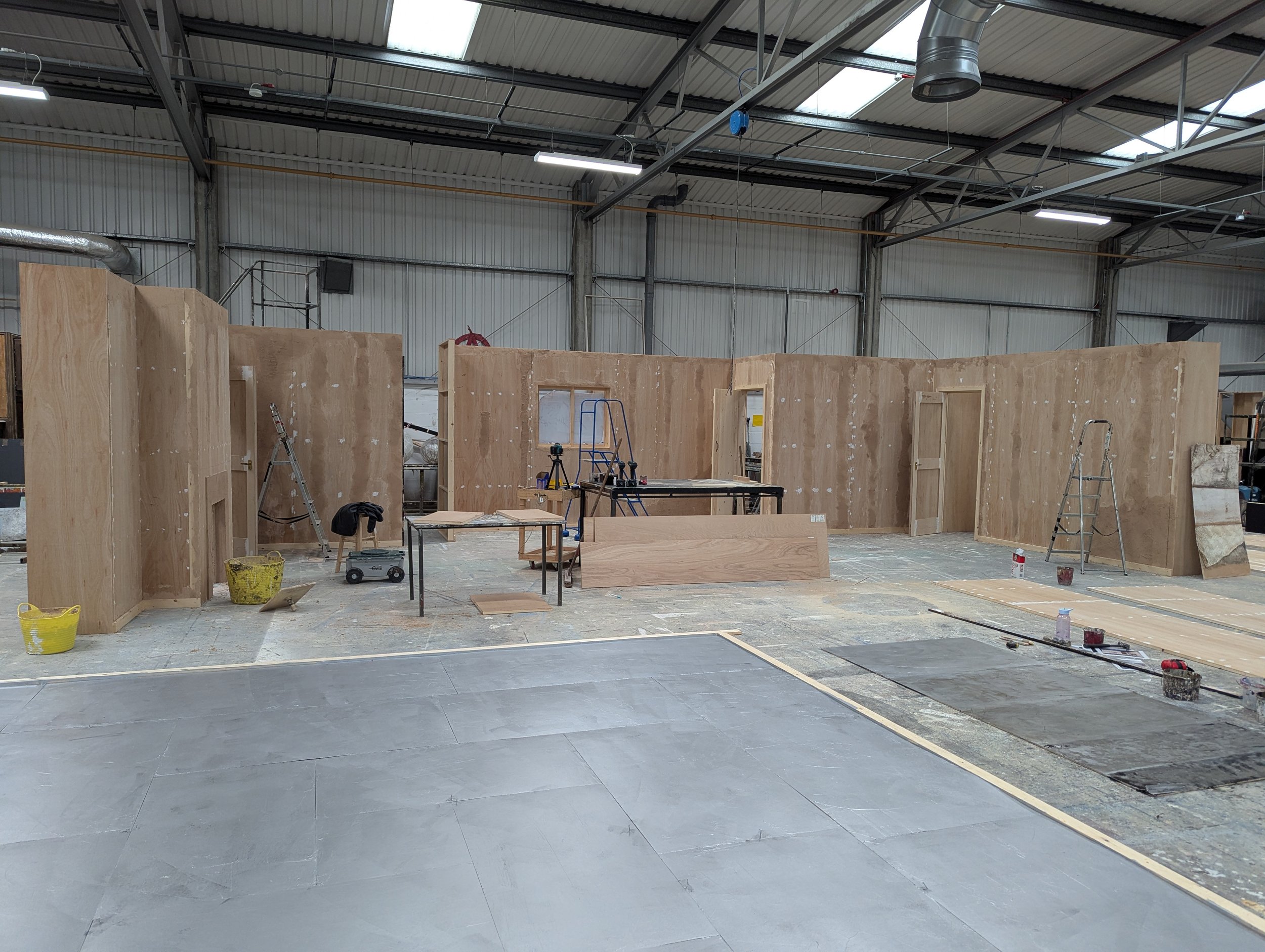 Plastering the walls