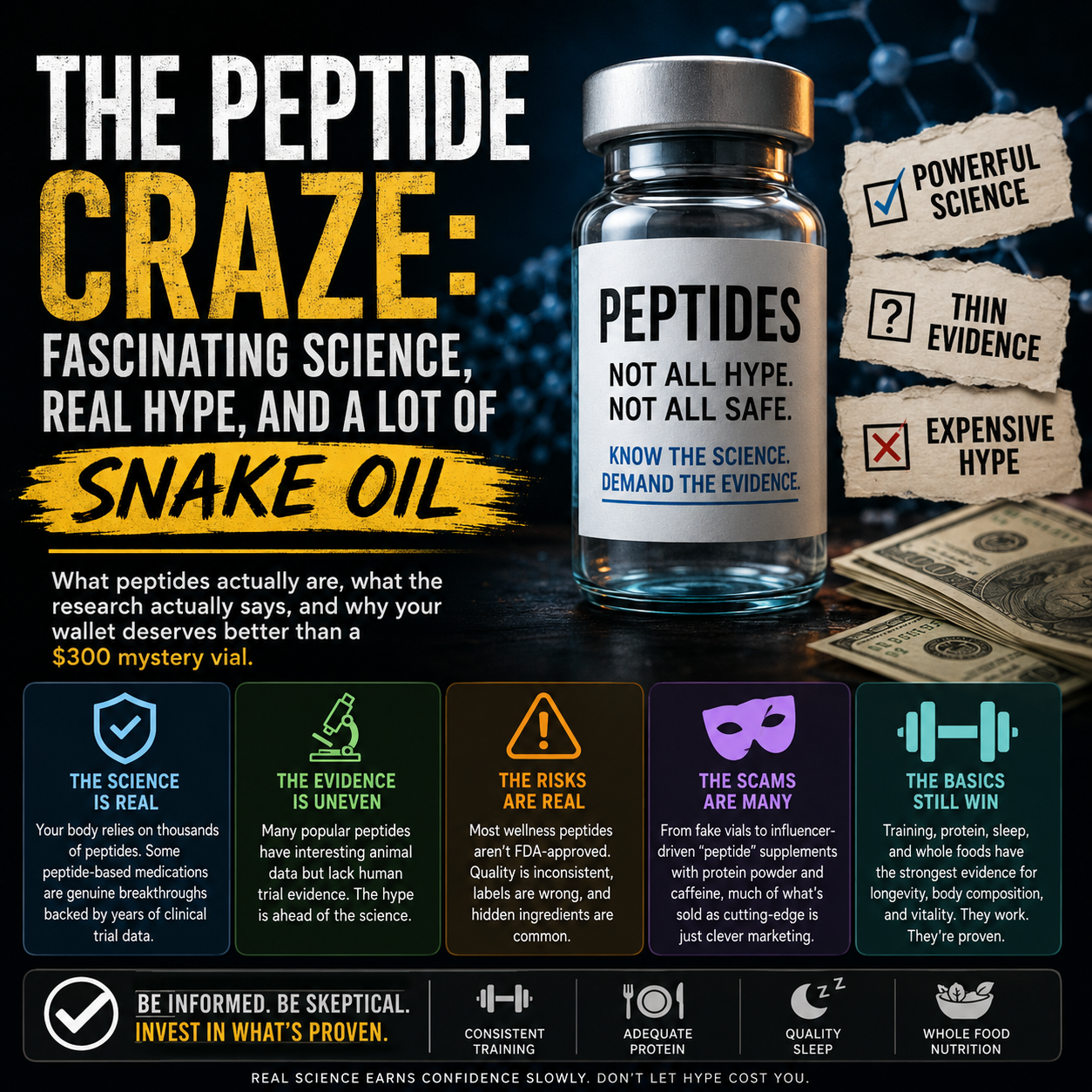 The Peptide Craze: Fascinating Science, Real Hype, and a Lot of Snake Oil