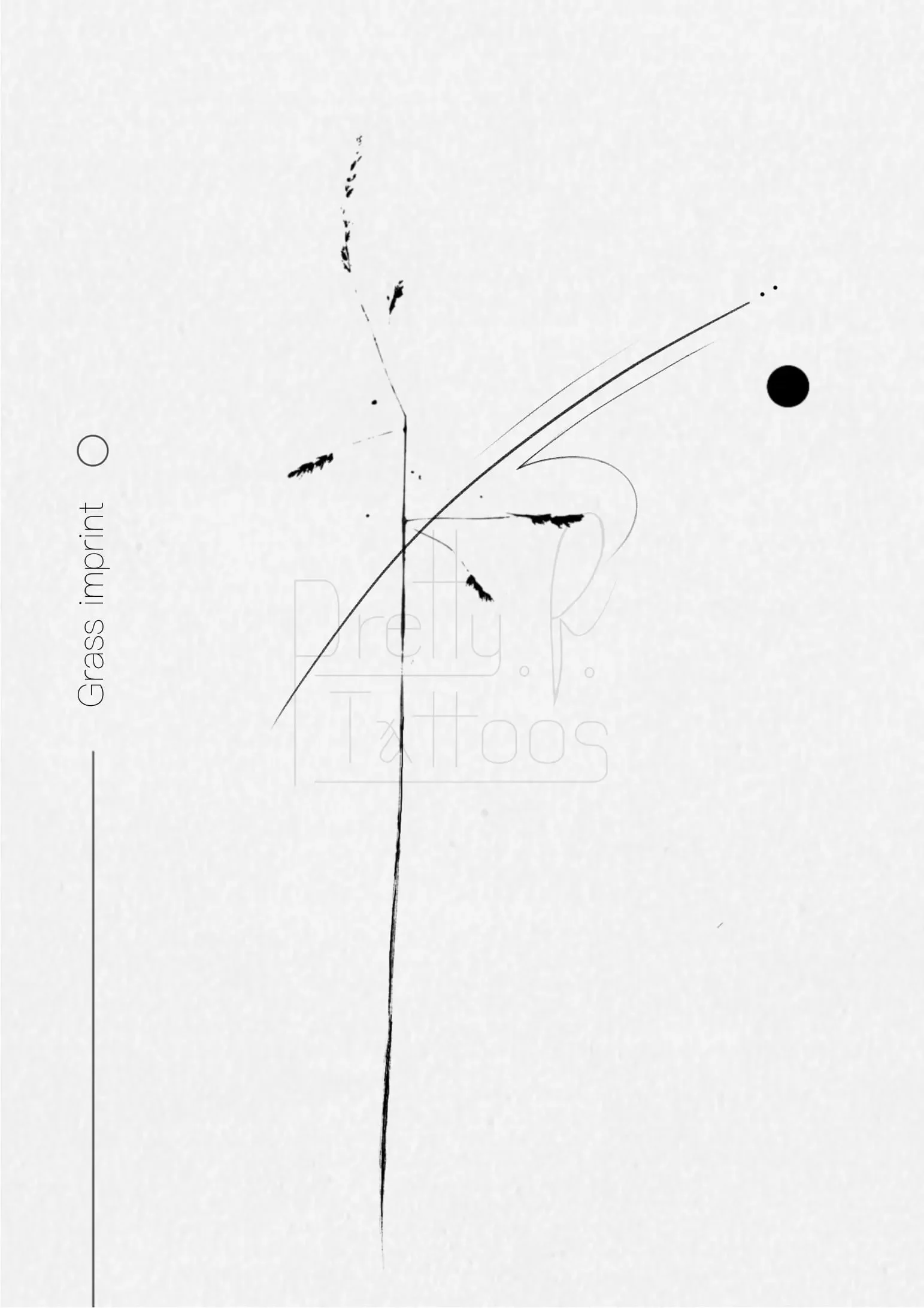 Abstract Grass imprint