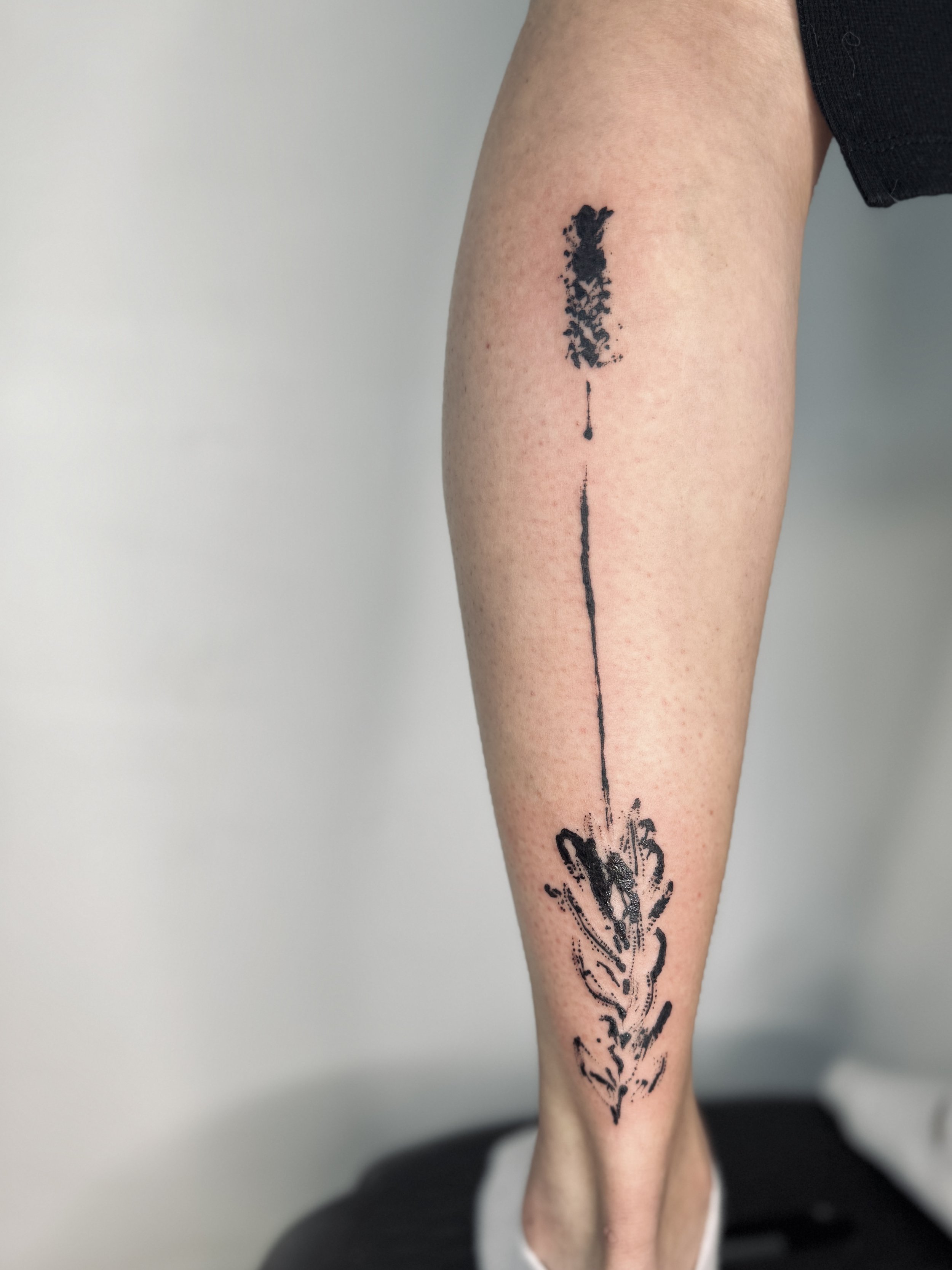 French Levander imprint tattoo. custom piece made in Vancouver by Petra Zakoucka