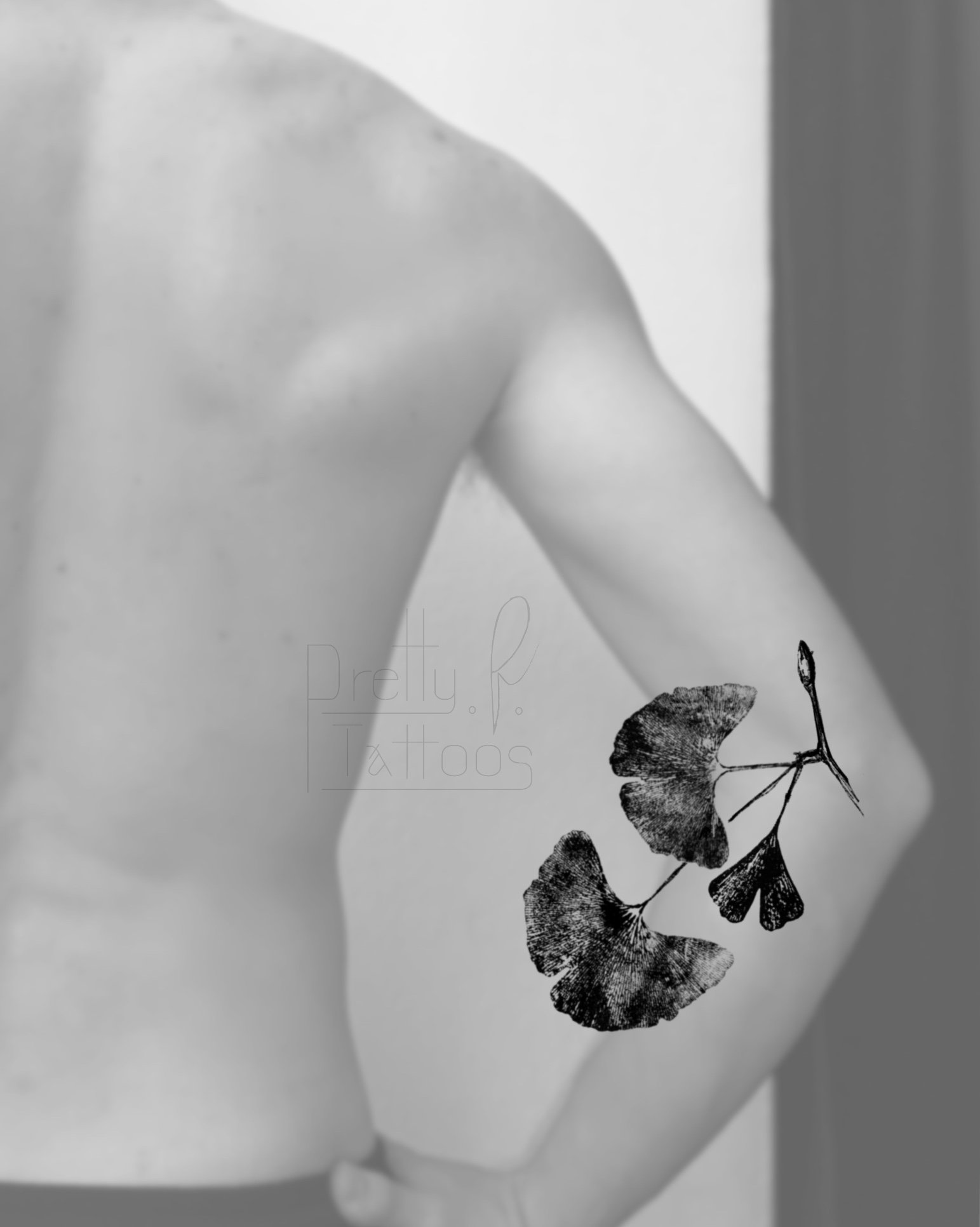 Ginkgo Biloba flash imprint design - placement idea