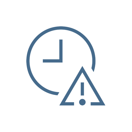 Reactive, last-minute submission icon