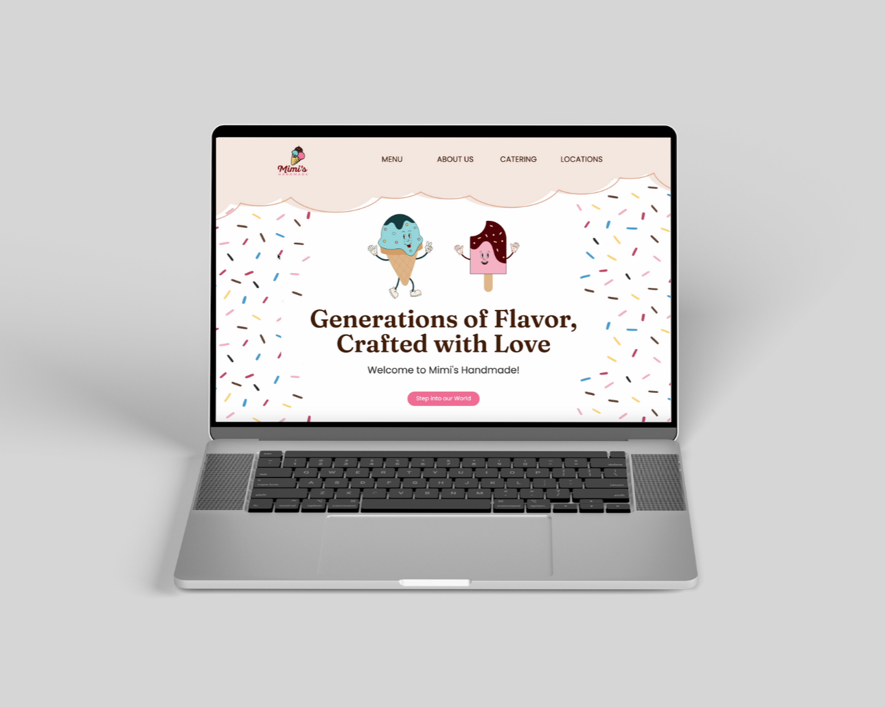 Mimi's Handmade Ice Cream Redesign