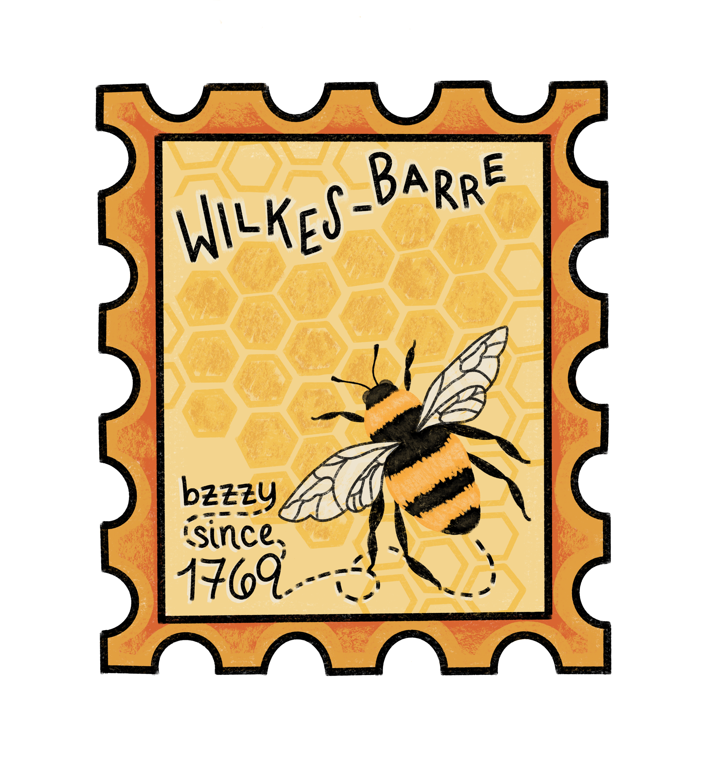 Fun fact: Wilkes-Barre is associated with a "busy beehive" because of its industrious history! It represents people working together for a greater good.  