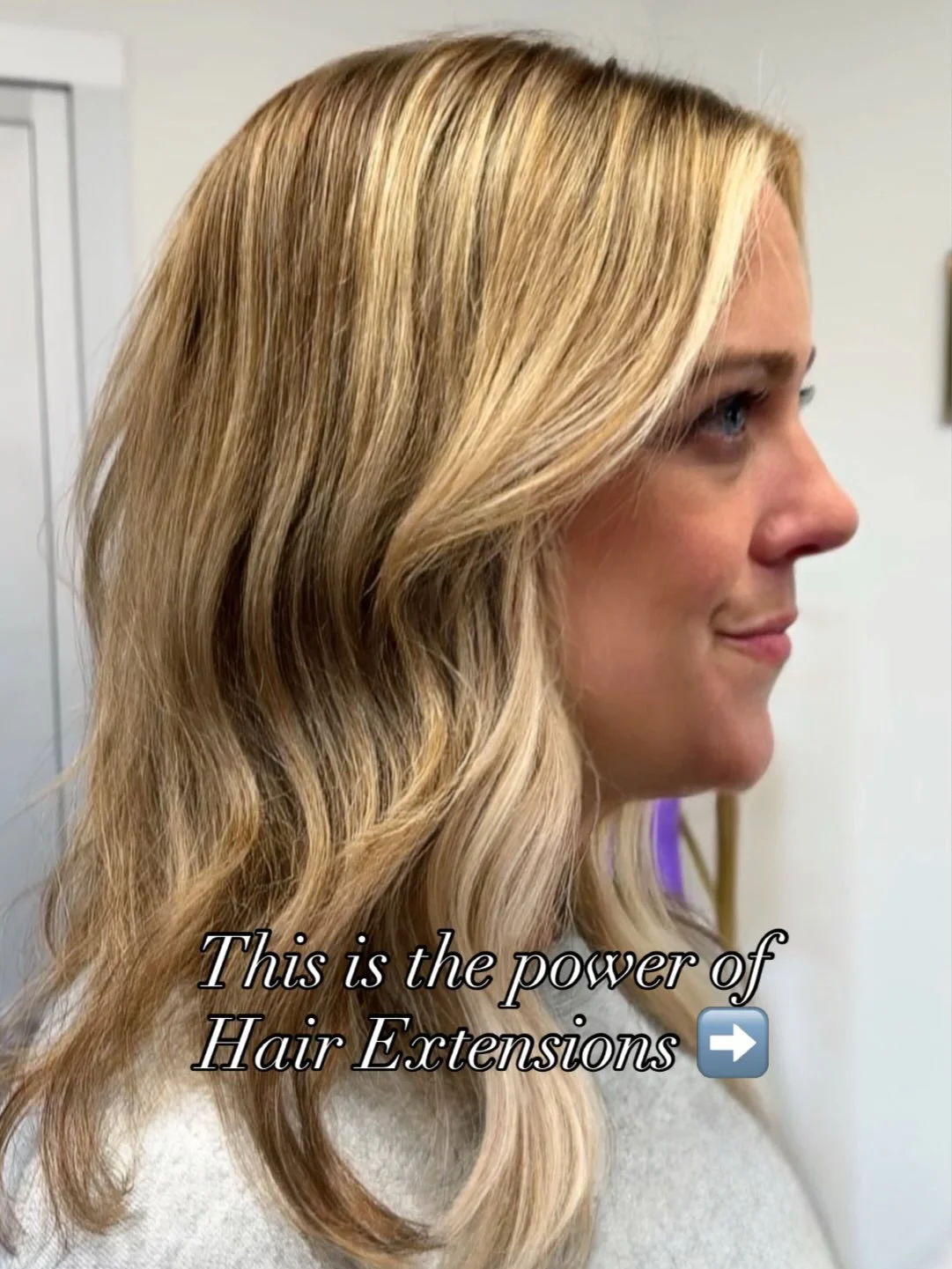 The Power of Hair Extensions ✨🔥

A few strategically placed hair extensions around the face frame, paired with a soft sun-kissed highlight ☀️
Fuller, softer, and naturally beautiful. Sometimes it&rsquo;s not about adding length.. 
it&rsquo;s about a