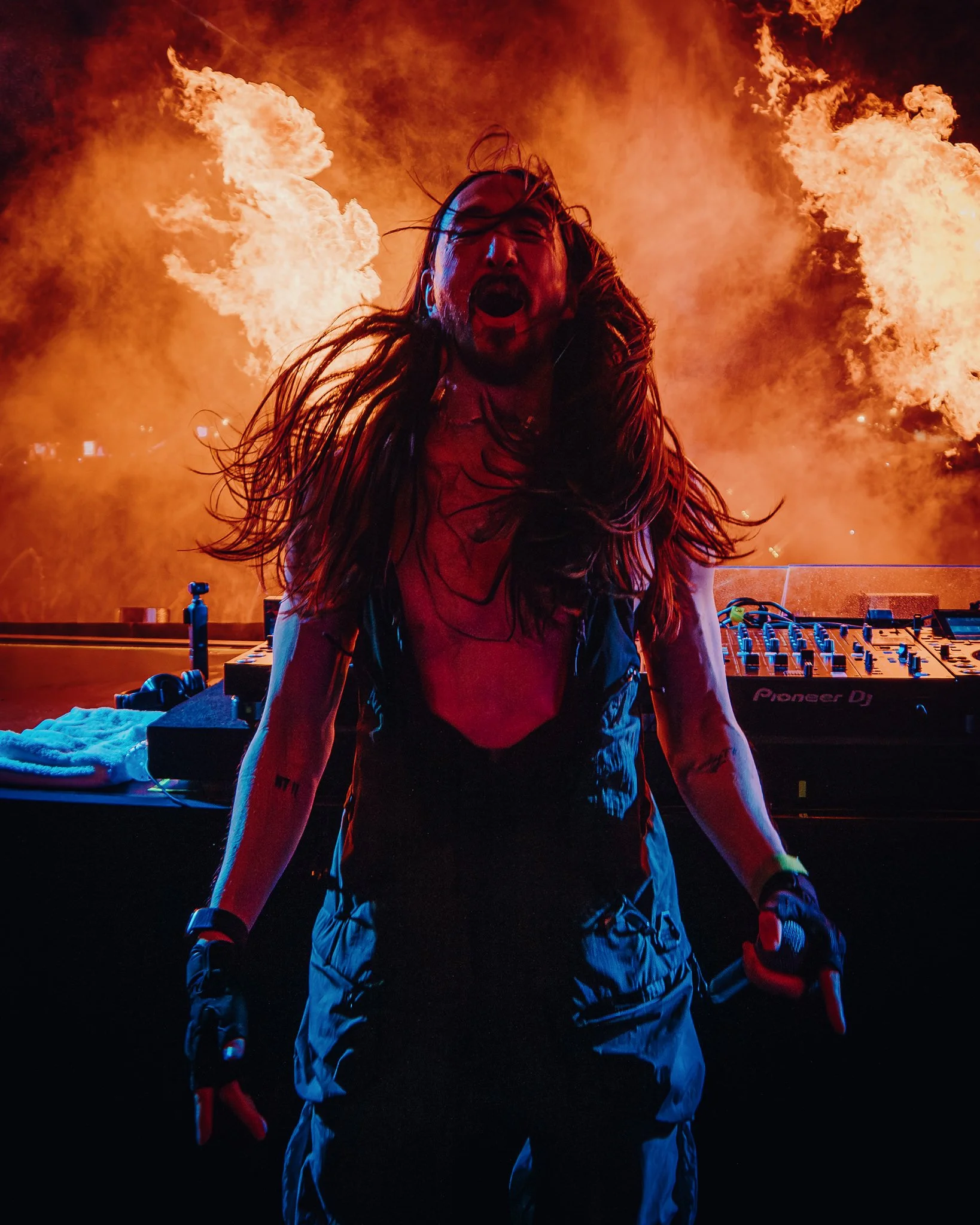 Steve Aoki Portrait, playing with Lonely Club at S2O Festival Thailand 2026 with by James Bridle Music Photographer