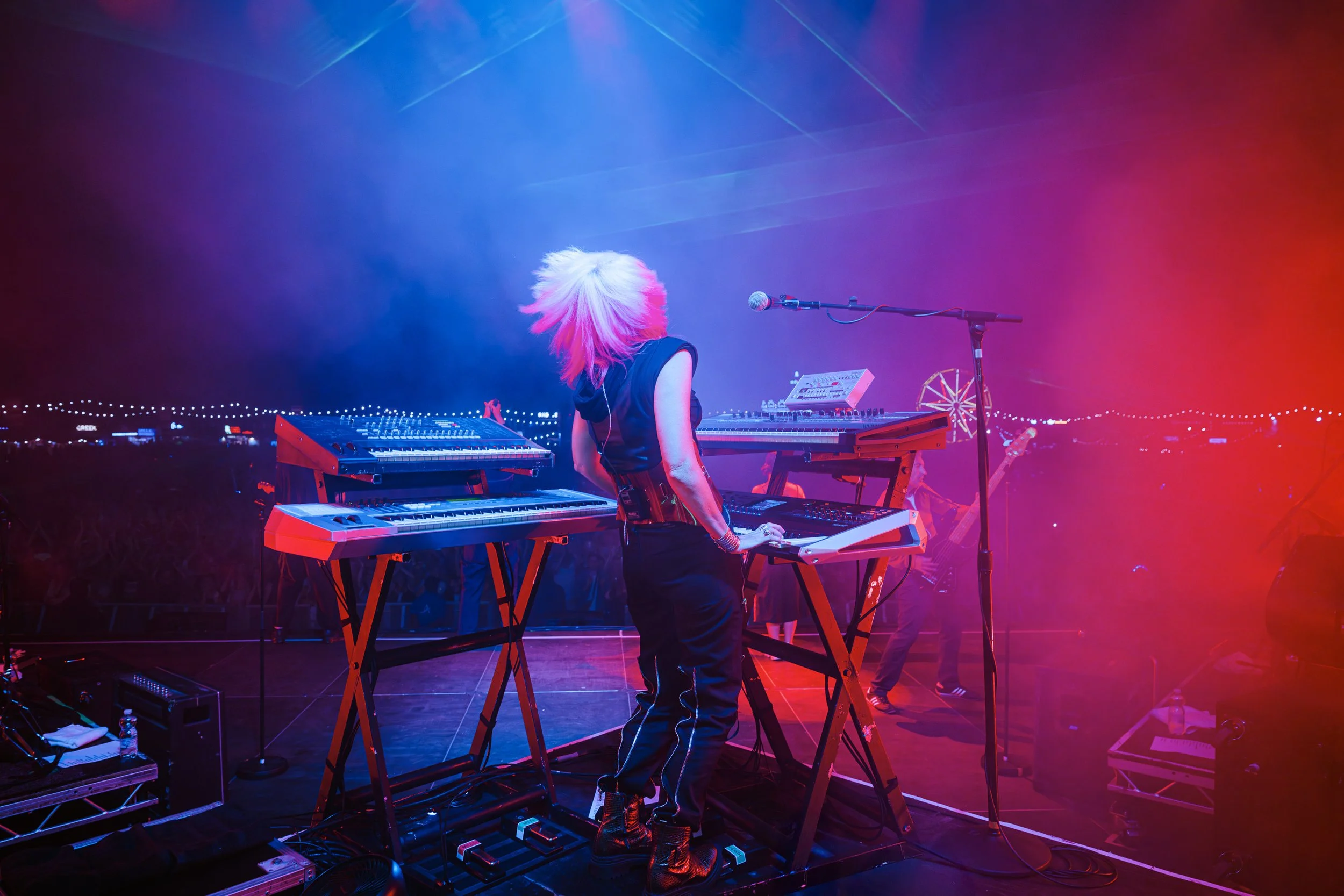 Sister Bless of Faithless performs at Big Feastival in Oxford in 2025 taken by James Bridle Photography