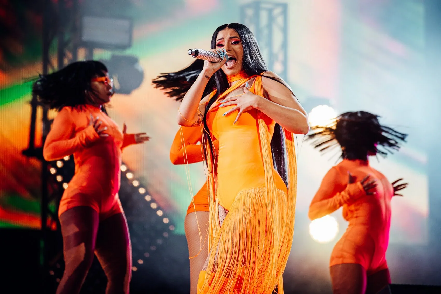 Cardi B performs at Wireless Festival 2019