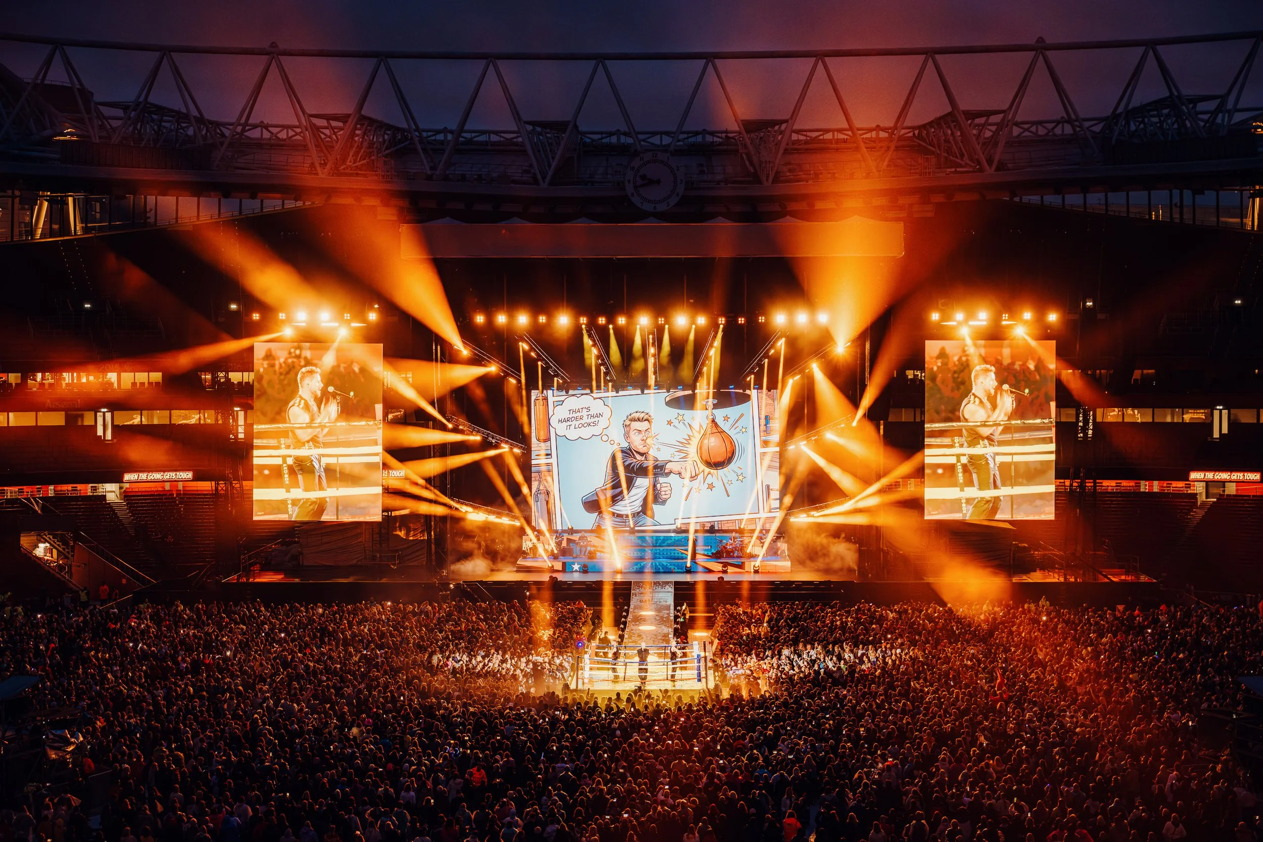 Backstreet Boys Perform their Farewell Tour at Emirates Stadium in London. By James Bridle 
