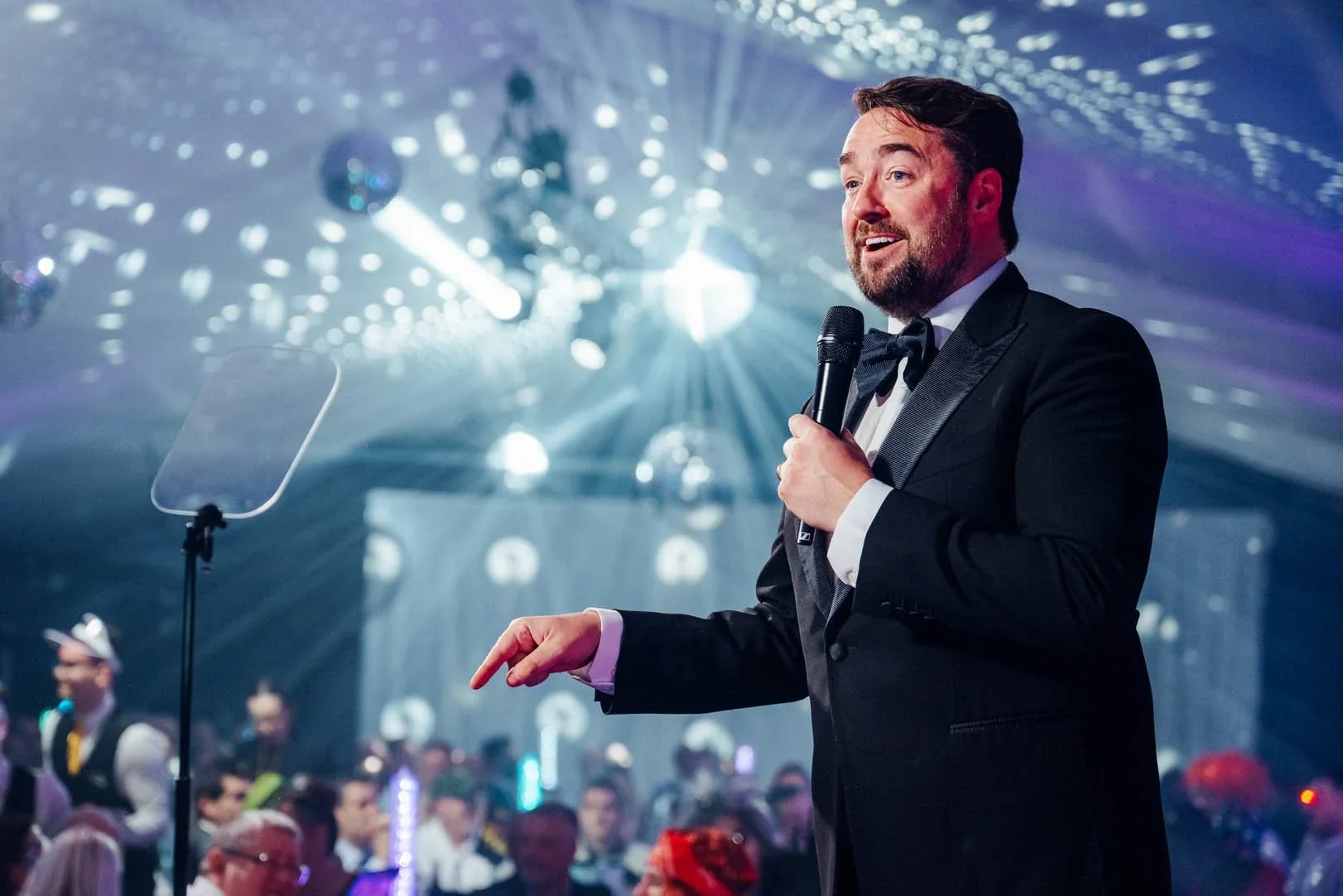 GOYA Event Coverage by James Bridle showing comedian Jason Manford