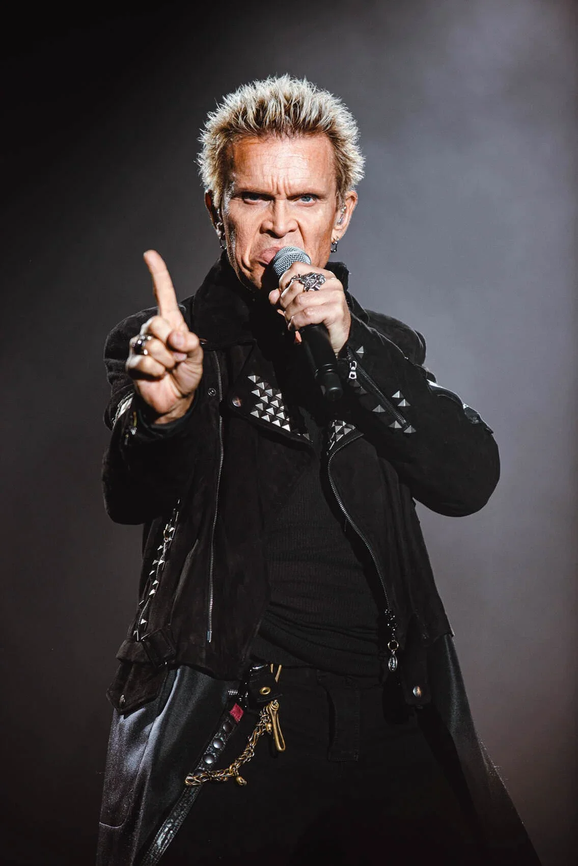 Billy Idol performs at Isle of Wight Big Top 2015