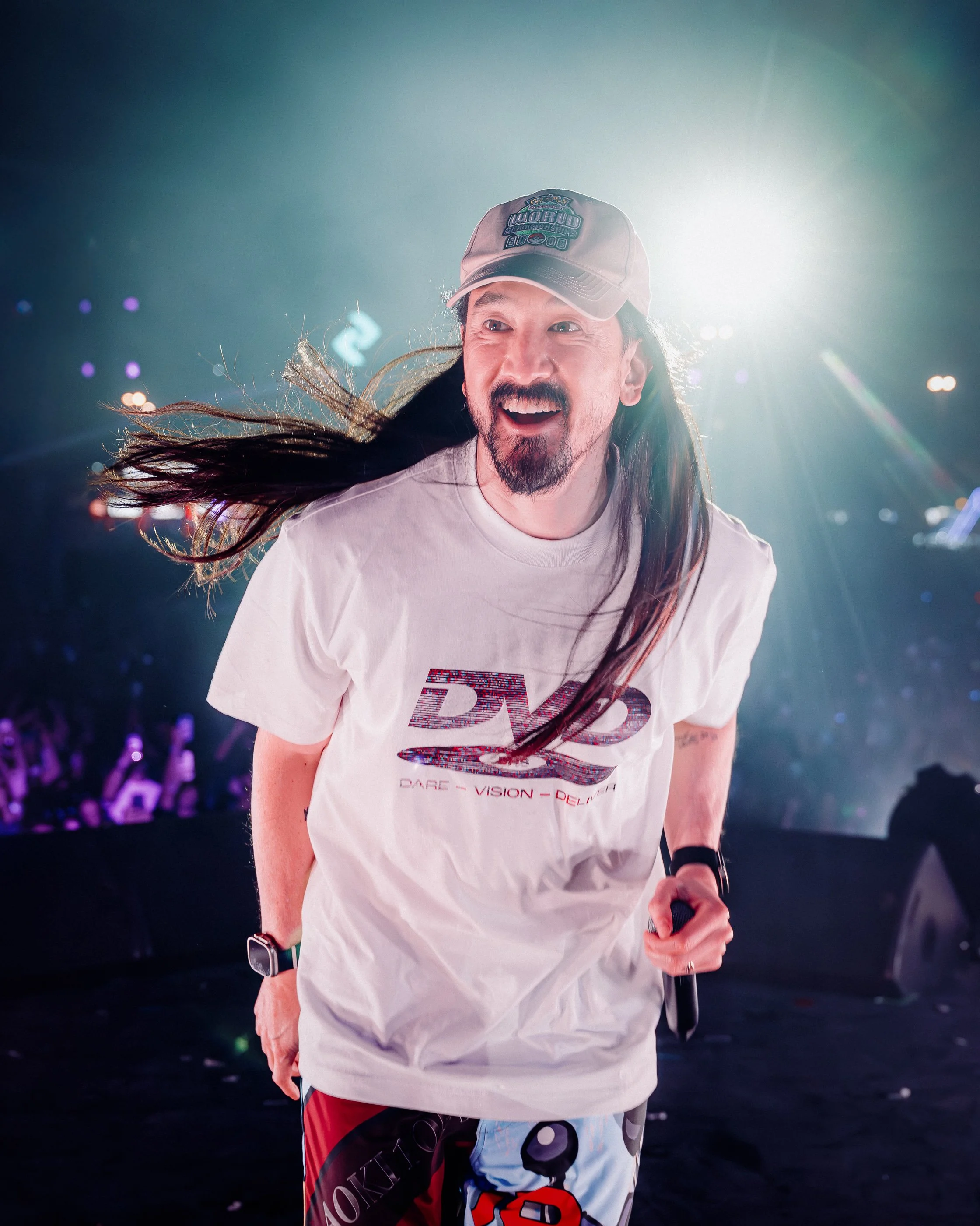 Steve Aoki 2025 at Dubai Untold Festival taken on tour by James Bridle Photography