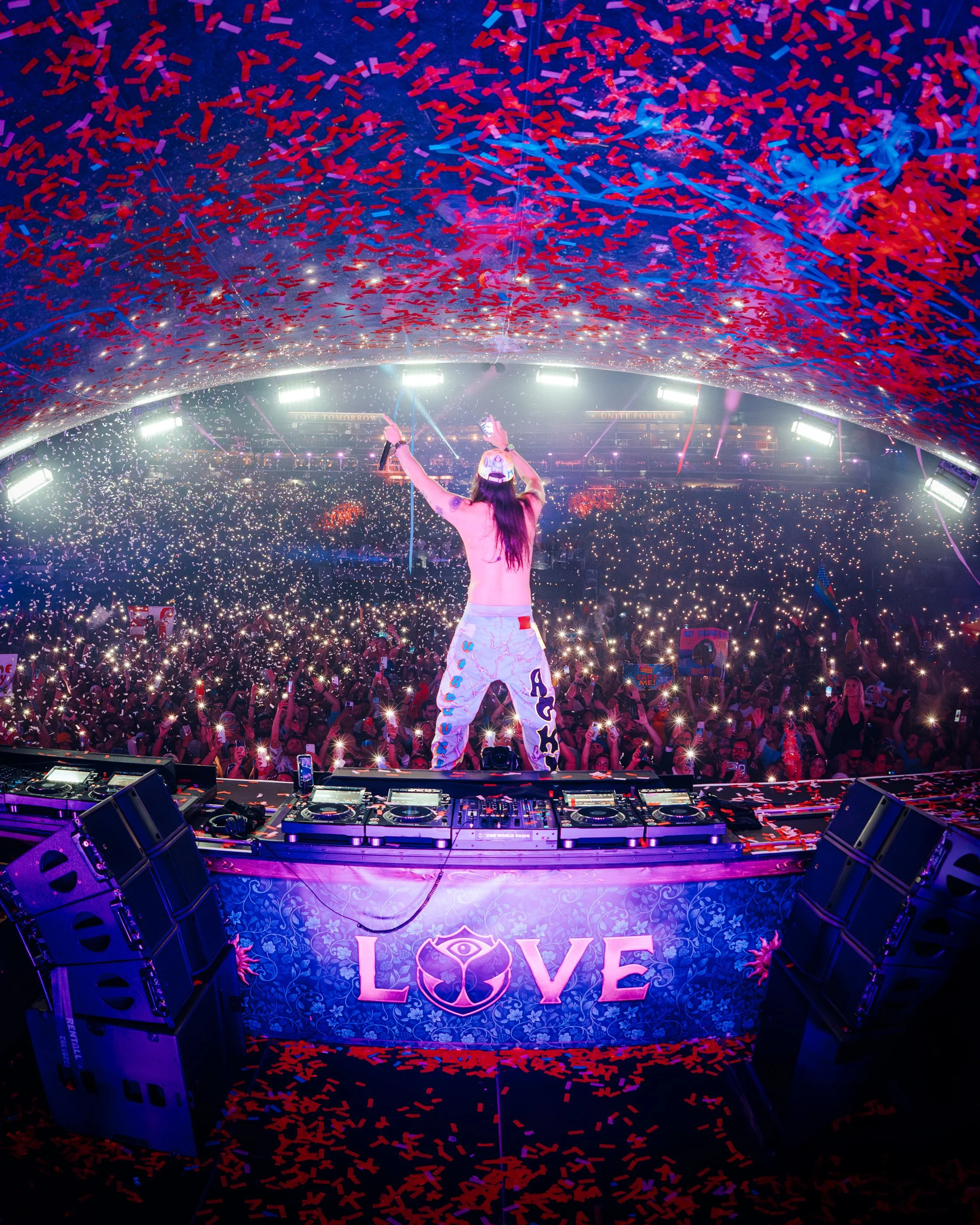 Tomorrowland MainStage 2025 - Steve Aoki by James Bridle Music Photographer.