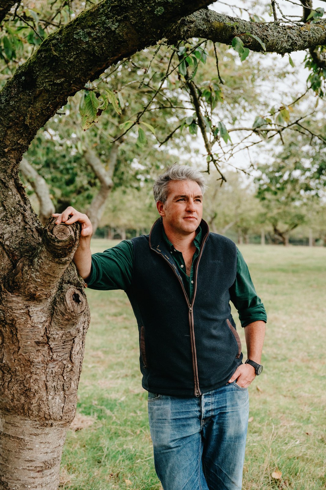 COPAS Owner in on his farm in Henley on Thames shot by James Bridle Photography
