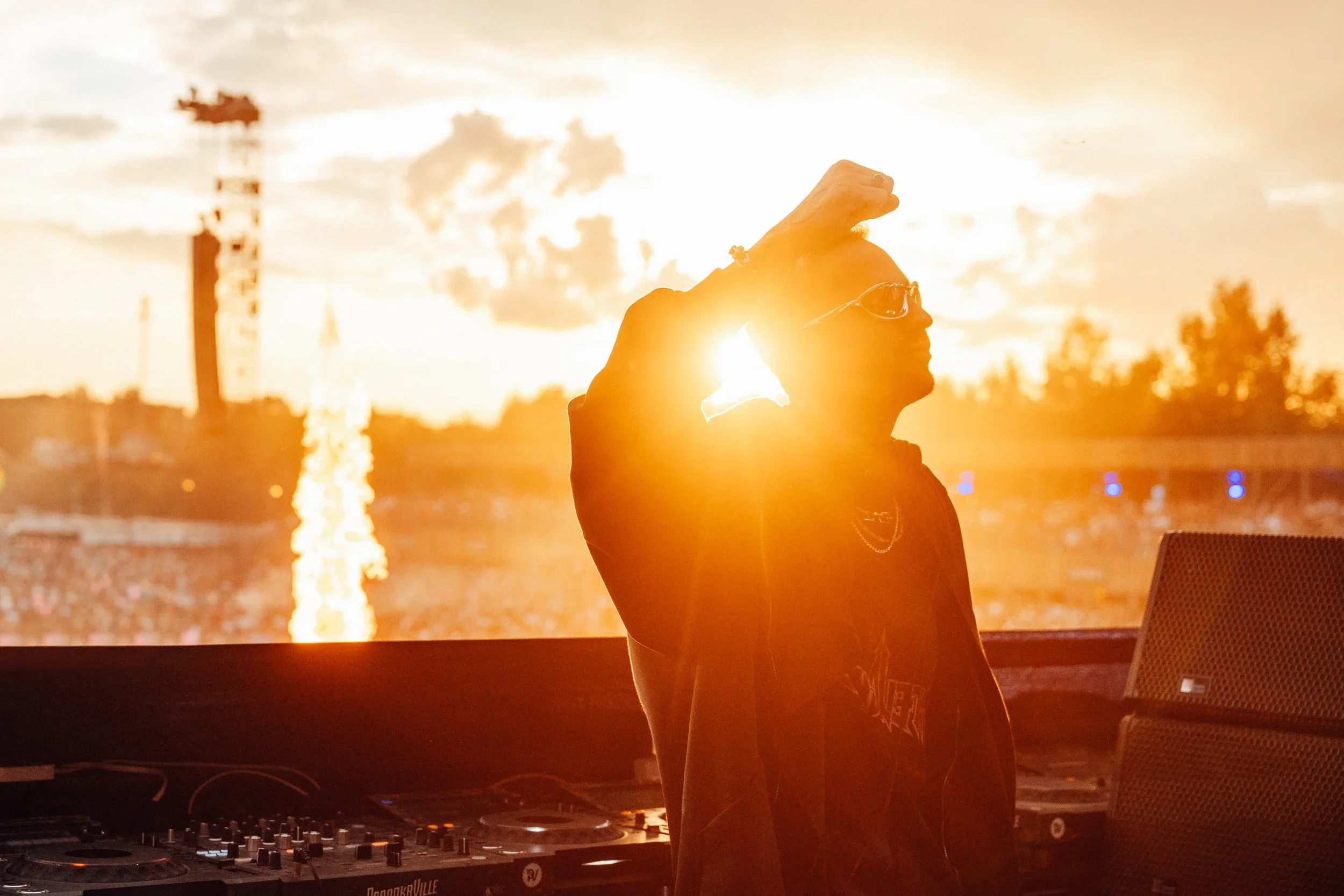 Parookaville 2023 Sunset on the mainstage