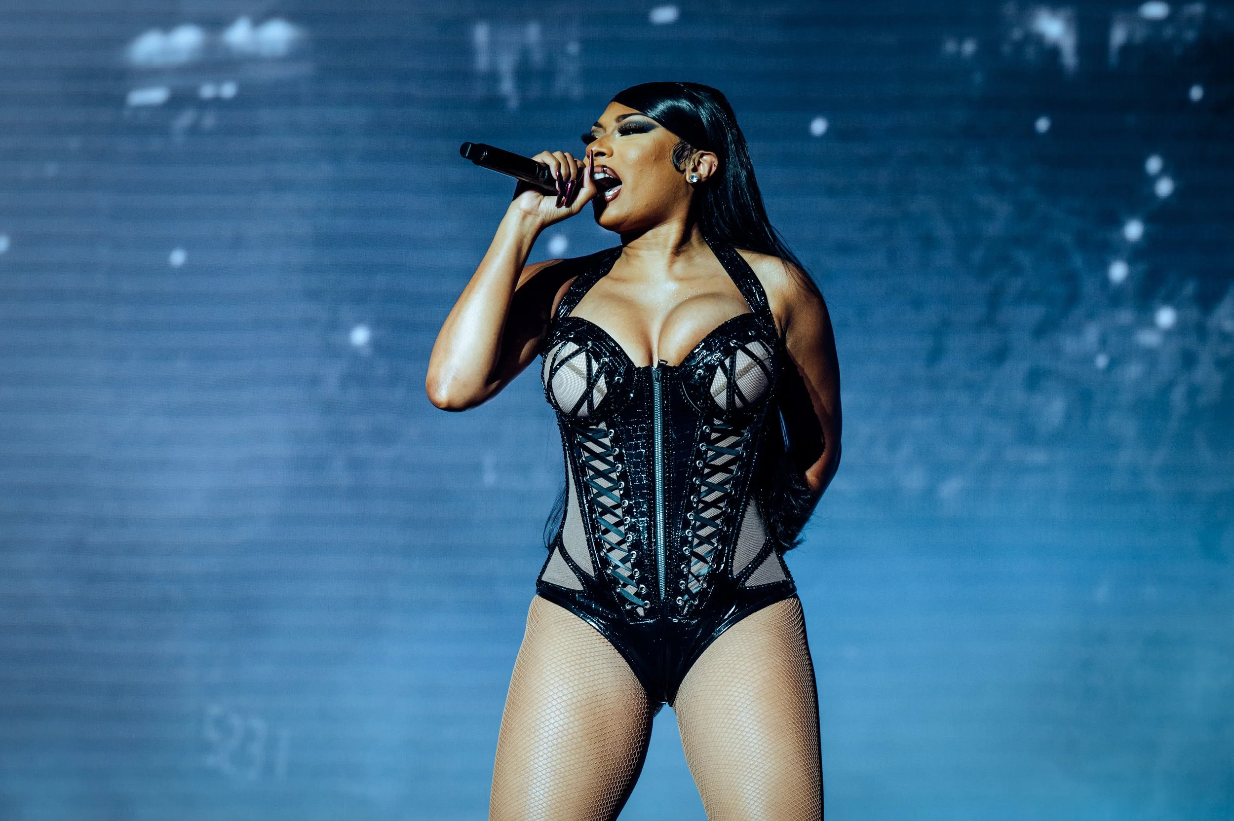 Megan Thee Stallion performs on the Main stage East stage at Reading Festival 2022, captured by James Bridle Music Photographer