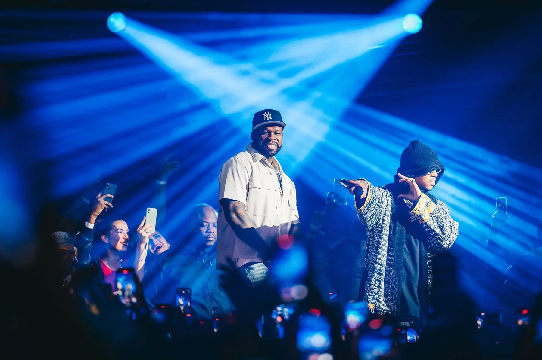 50 cent performs in London at Flippers Roller Disco for their anniversary Event