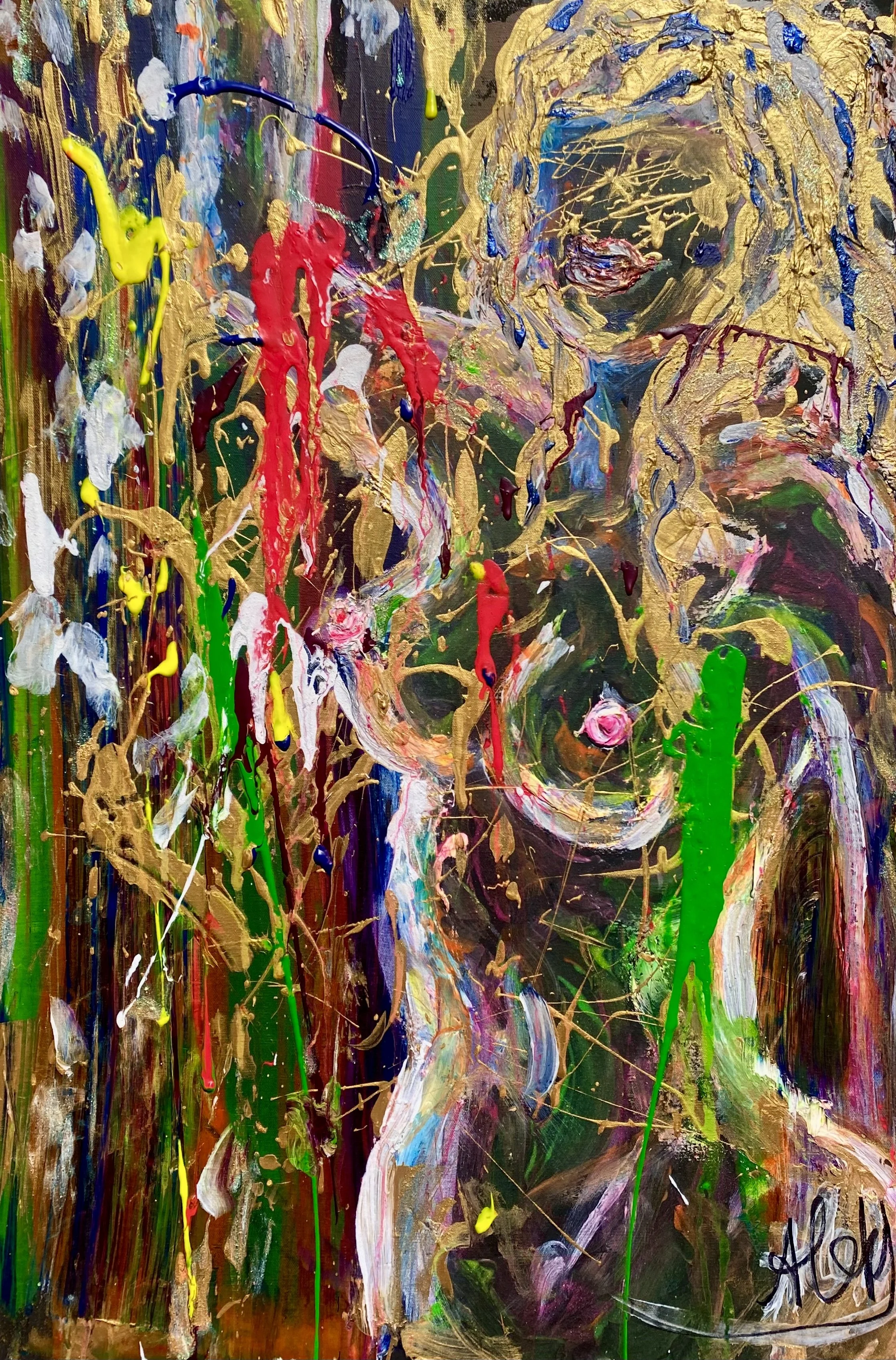 Gilded Nature Original 18x24
