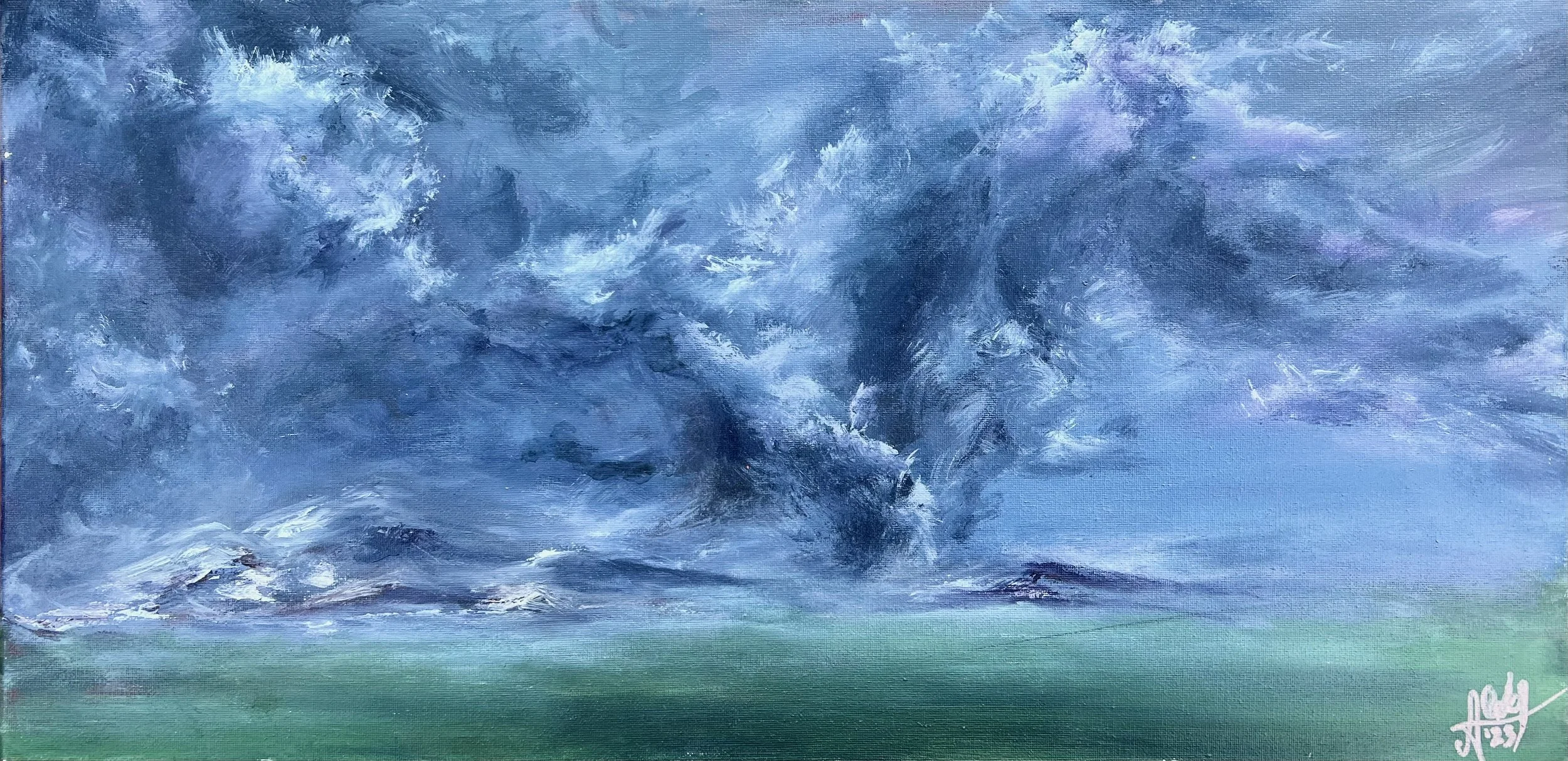 Shifting Planes Original 12x24in