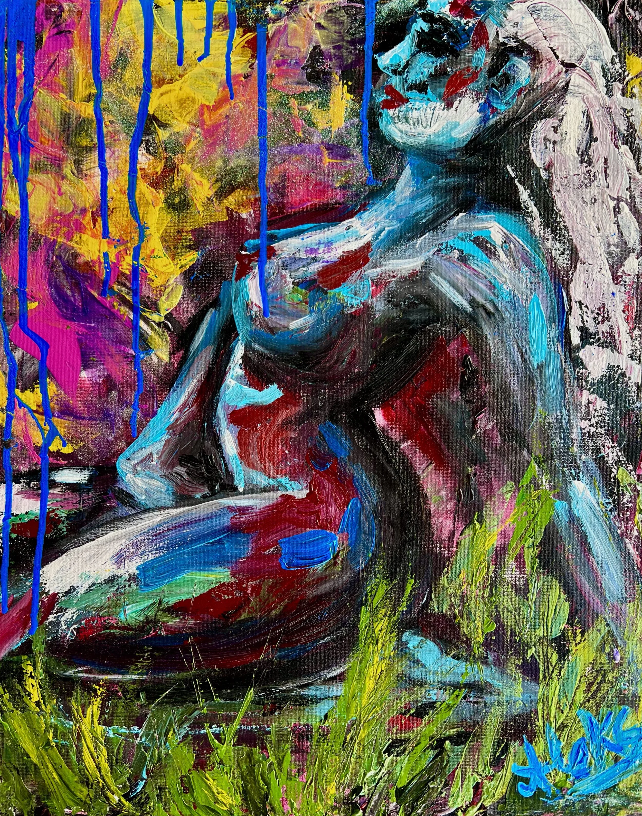 Expectant Spring Original 16x20in