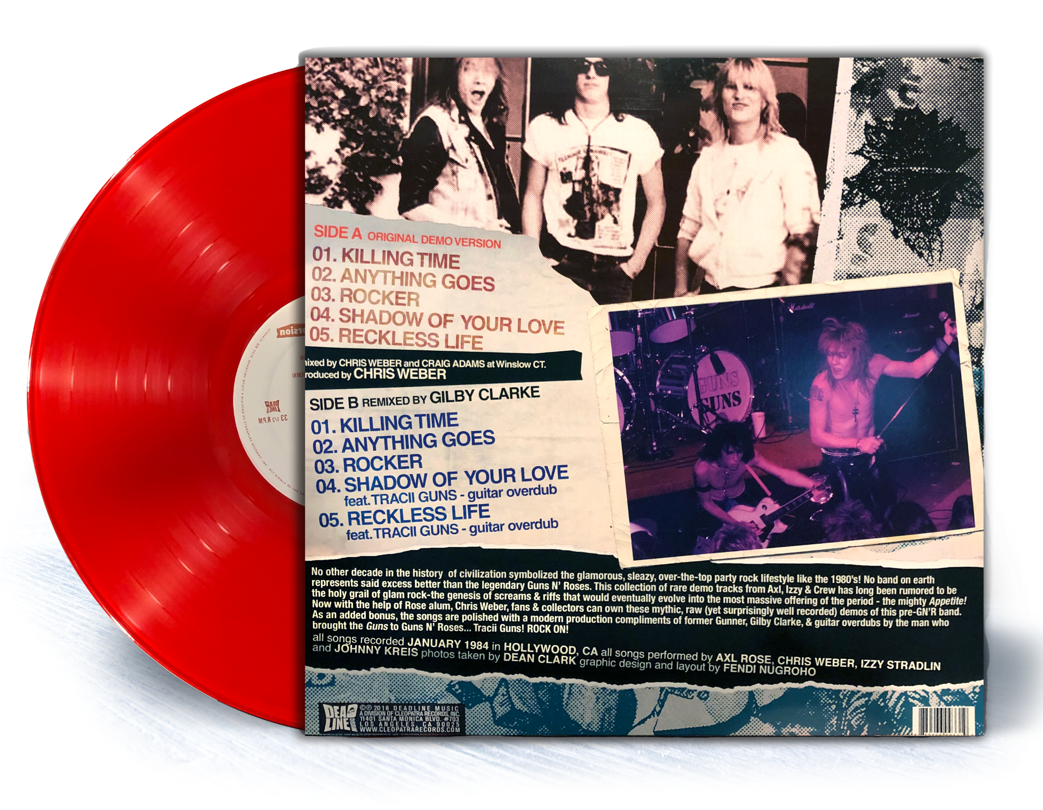 Back side of the same album. All the photos were by Dean.