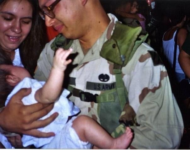 Meeting my 3-month-old daughter for the first time. It’s after this picture that we’re driving home and Olivia tells me about her “deal with God” to bring us to church if He brought me home safely.