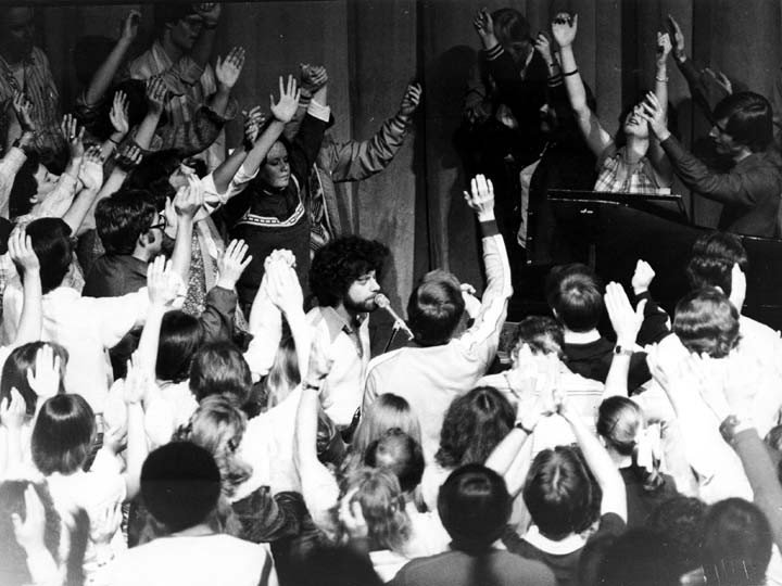 Keith leading worship