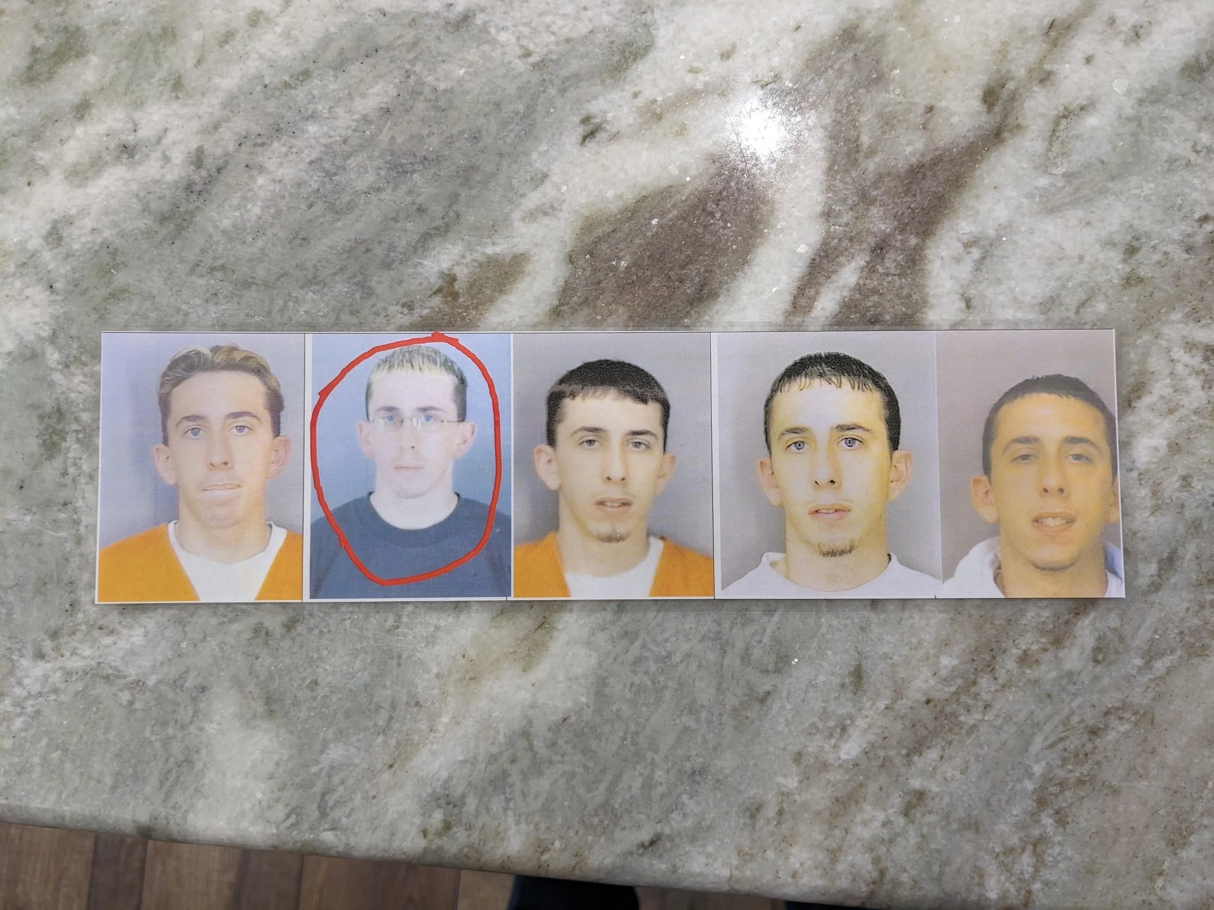 Mug shots of Mike over the years