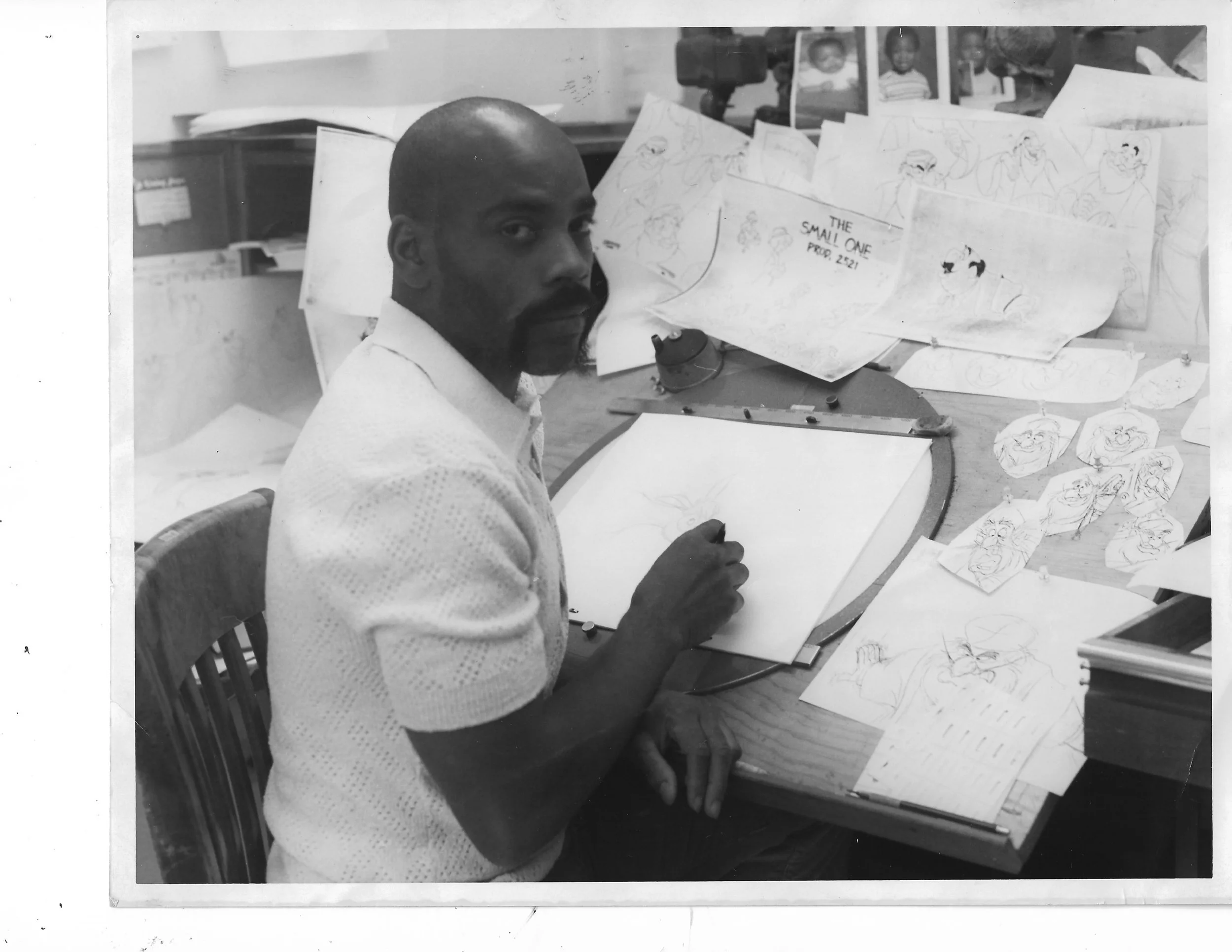 Ron animating at Disney