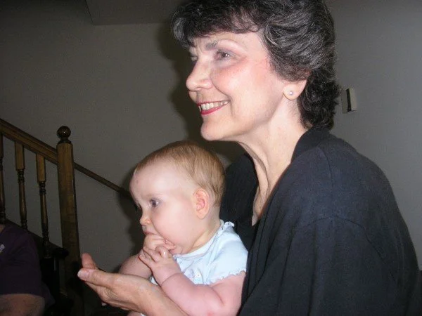 Wendy's first baby with her mom