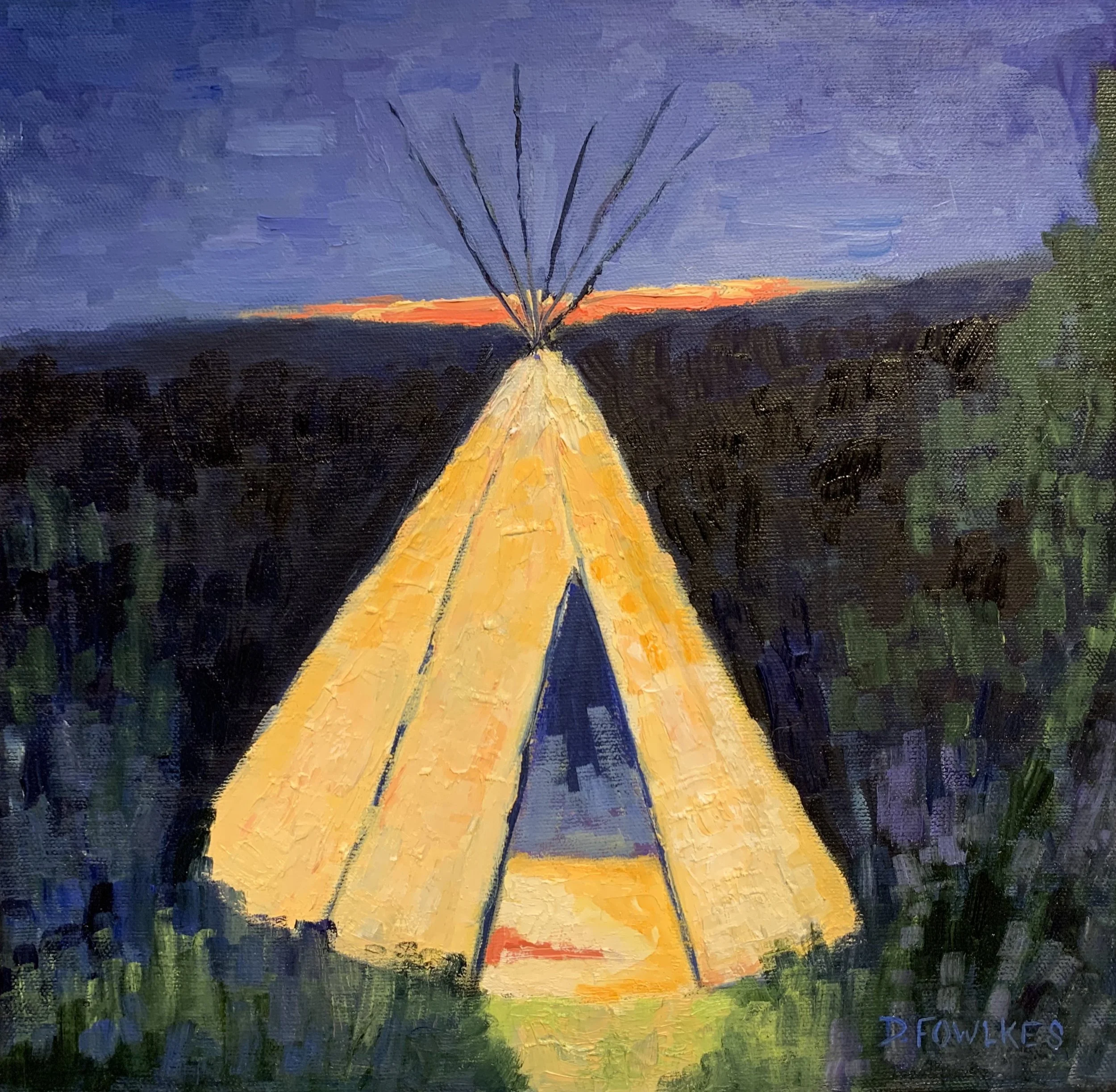 Teepee Sunset - SOLD