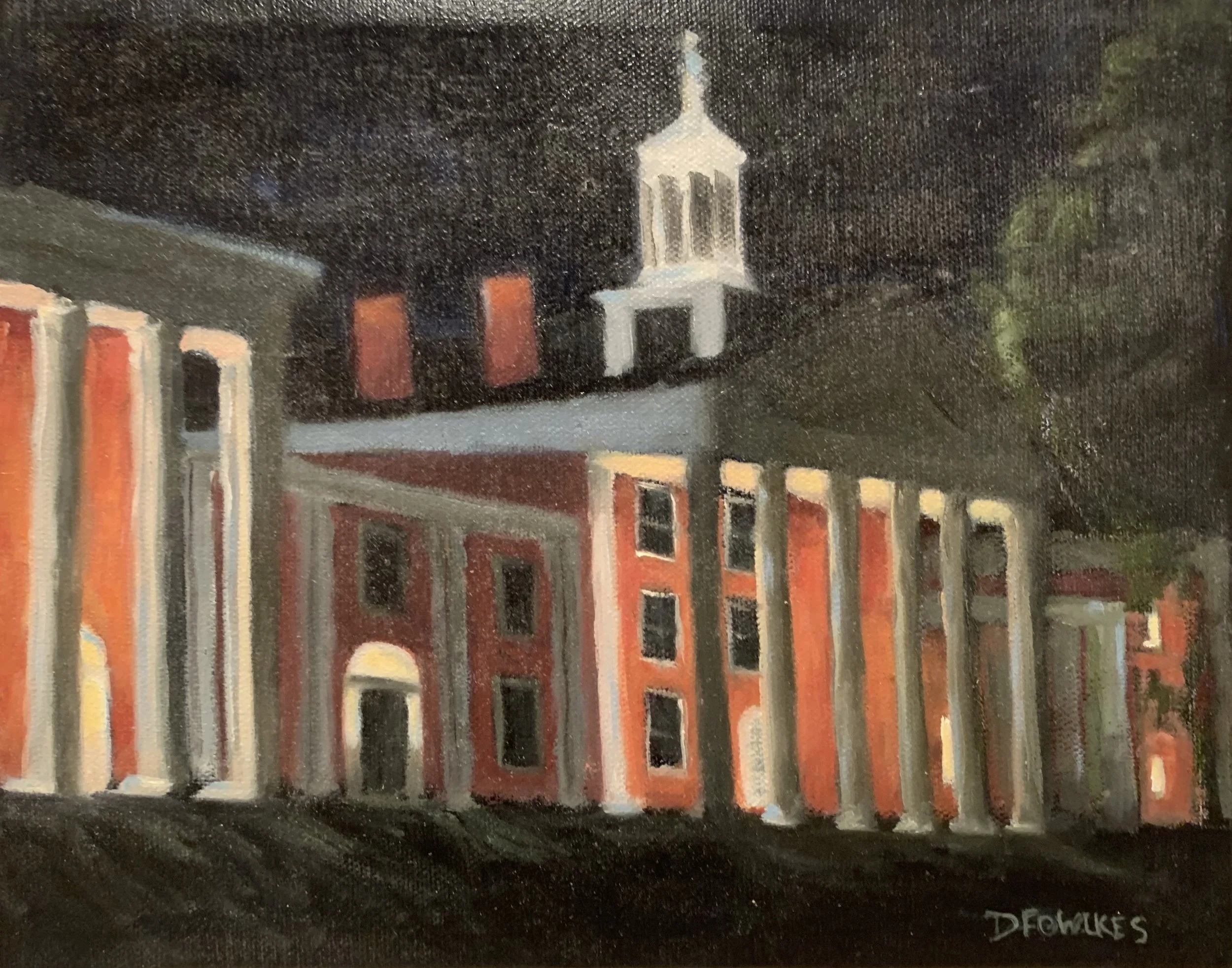 Colonnade at Night - SOLD