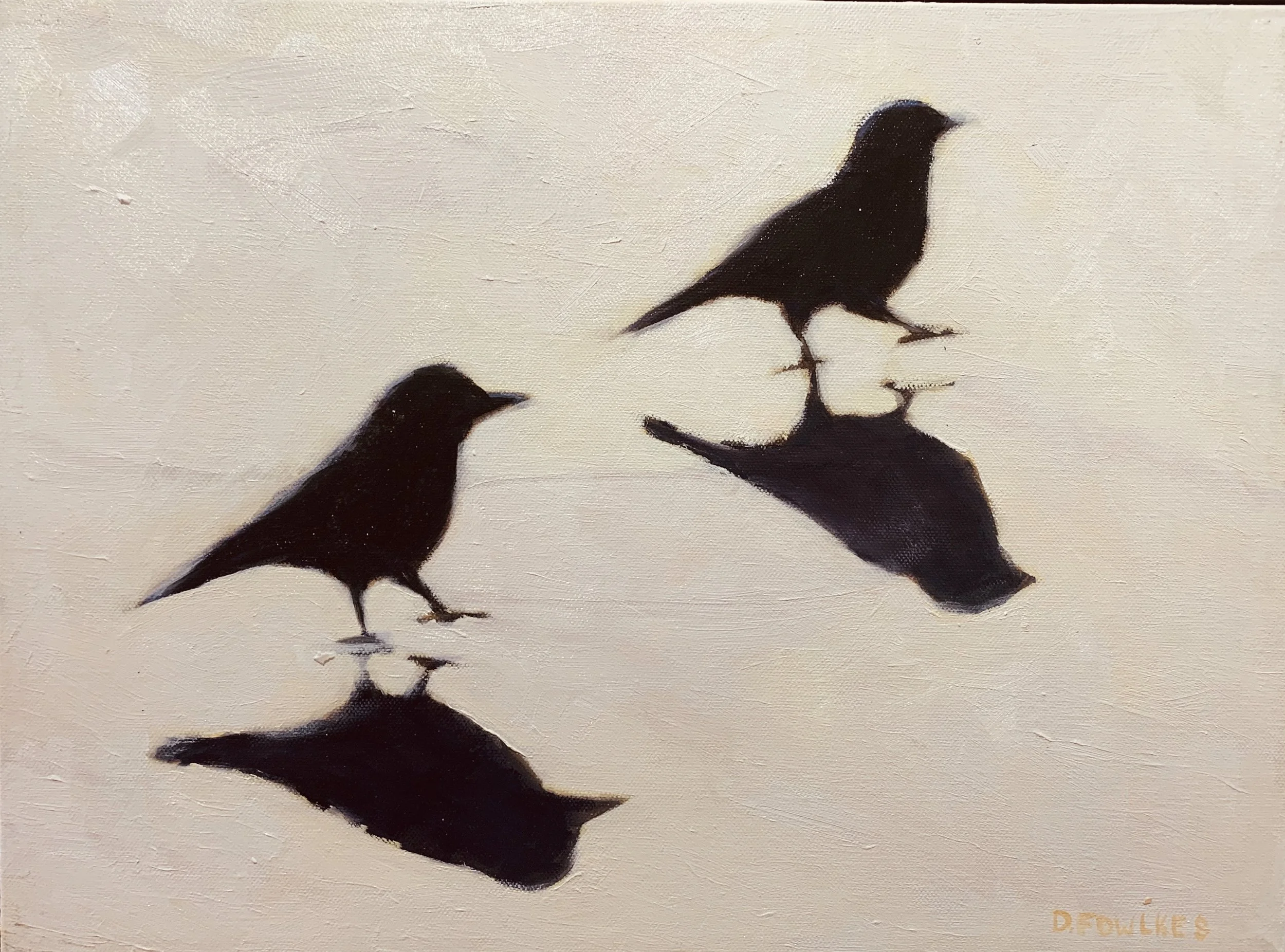 Birds in Shadow - SOLD