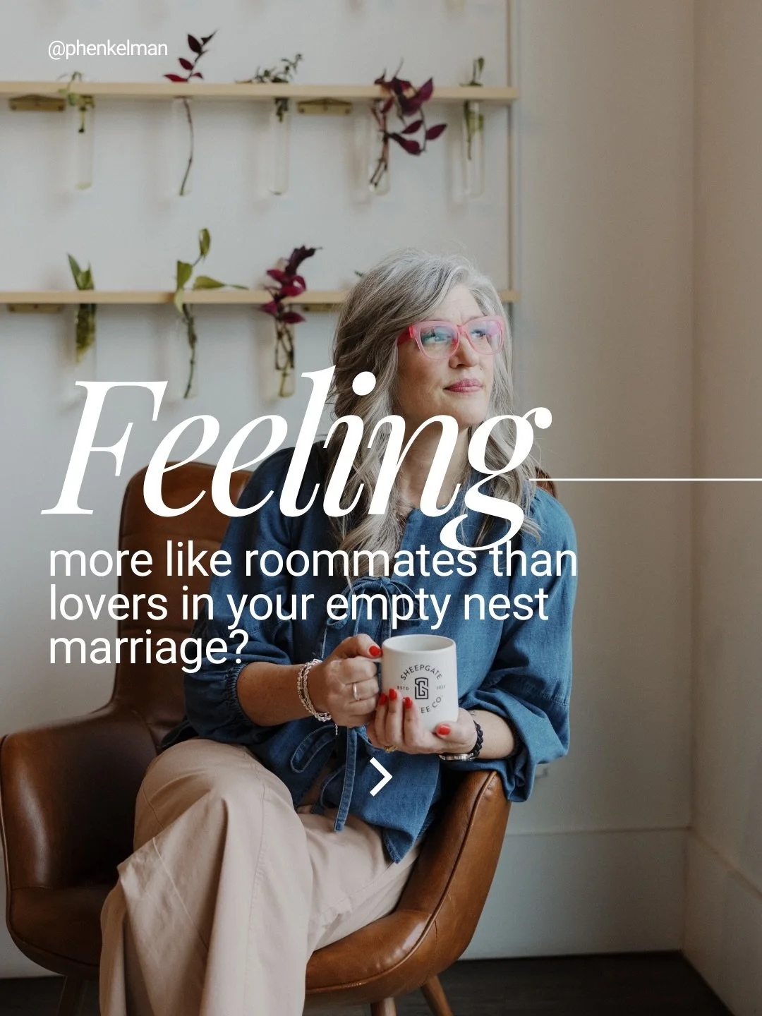 When the kids leave, many couples quietly drift into roommate mode.

You still share a home. You still share responsibilities.But the closeness you once felt seems harder to find.

This happens more often than we talk about in the empty nest. And it 