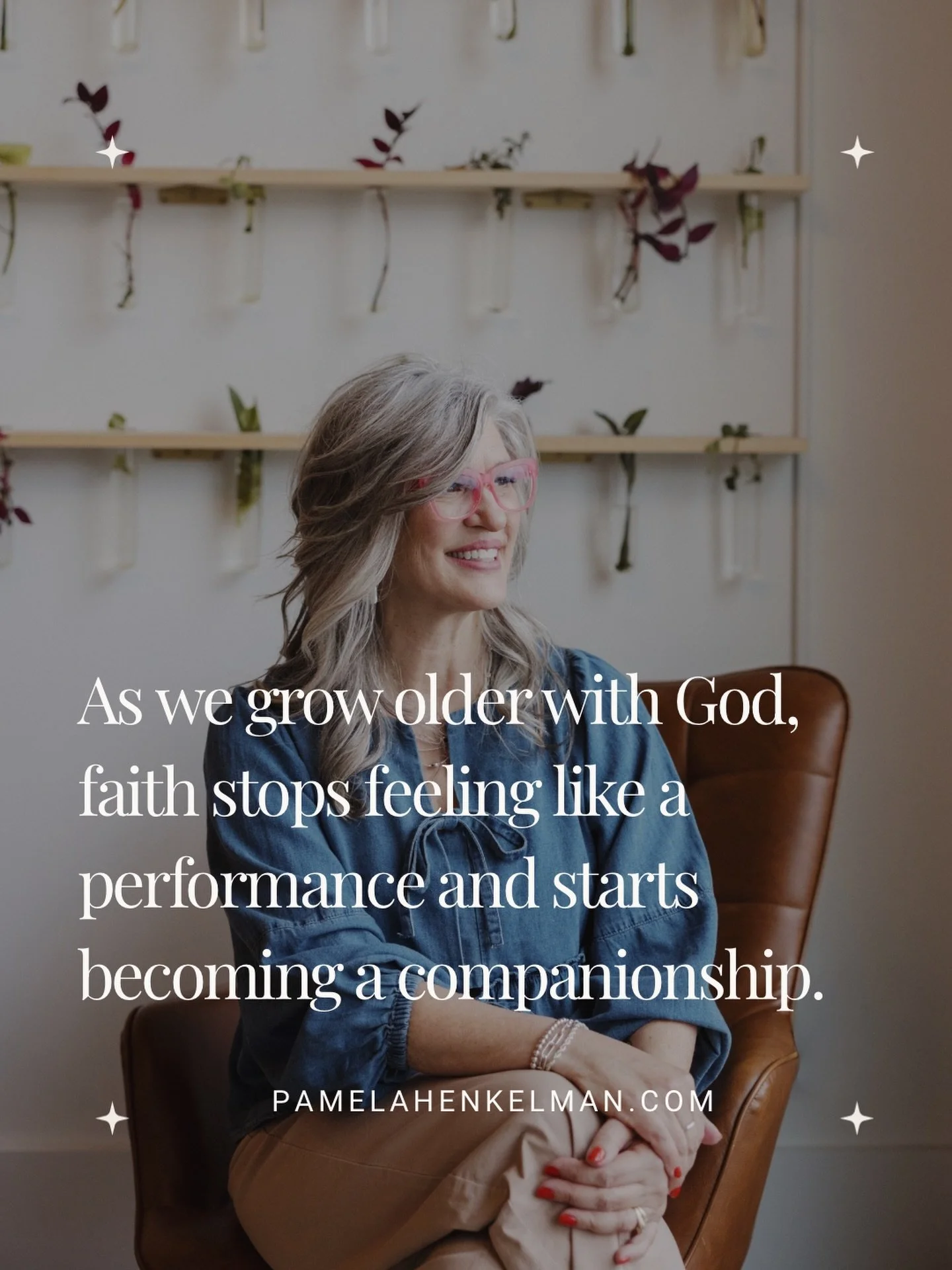 Faith gets sweeter with time.

When we&rsquo;re younger, our relationship with God can feel like striving. We wonder if we&rsquo;re praying enough, reading enough, doing enough.

But something beautiful happens as the years pass. The pressure fades. 