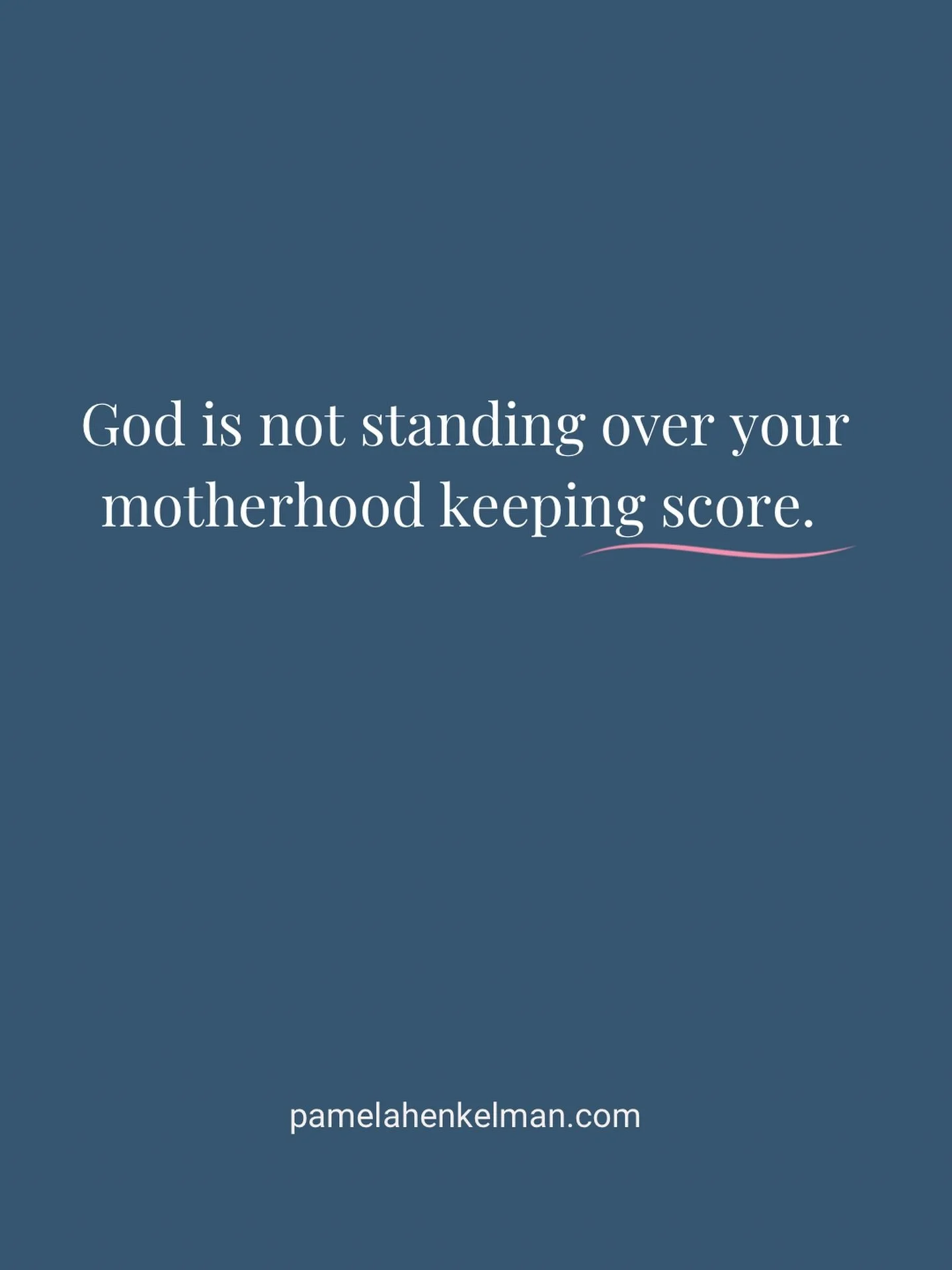God is not standing over your motherhood keeping score.

But we sure do, don&rsquo;t we?

We remember the moments we lost our temper.
The words we wish we could take back.

Regret has a way of replaying old memories until they feel bigger than God&rs