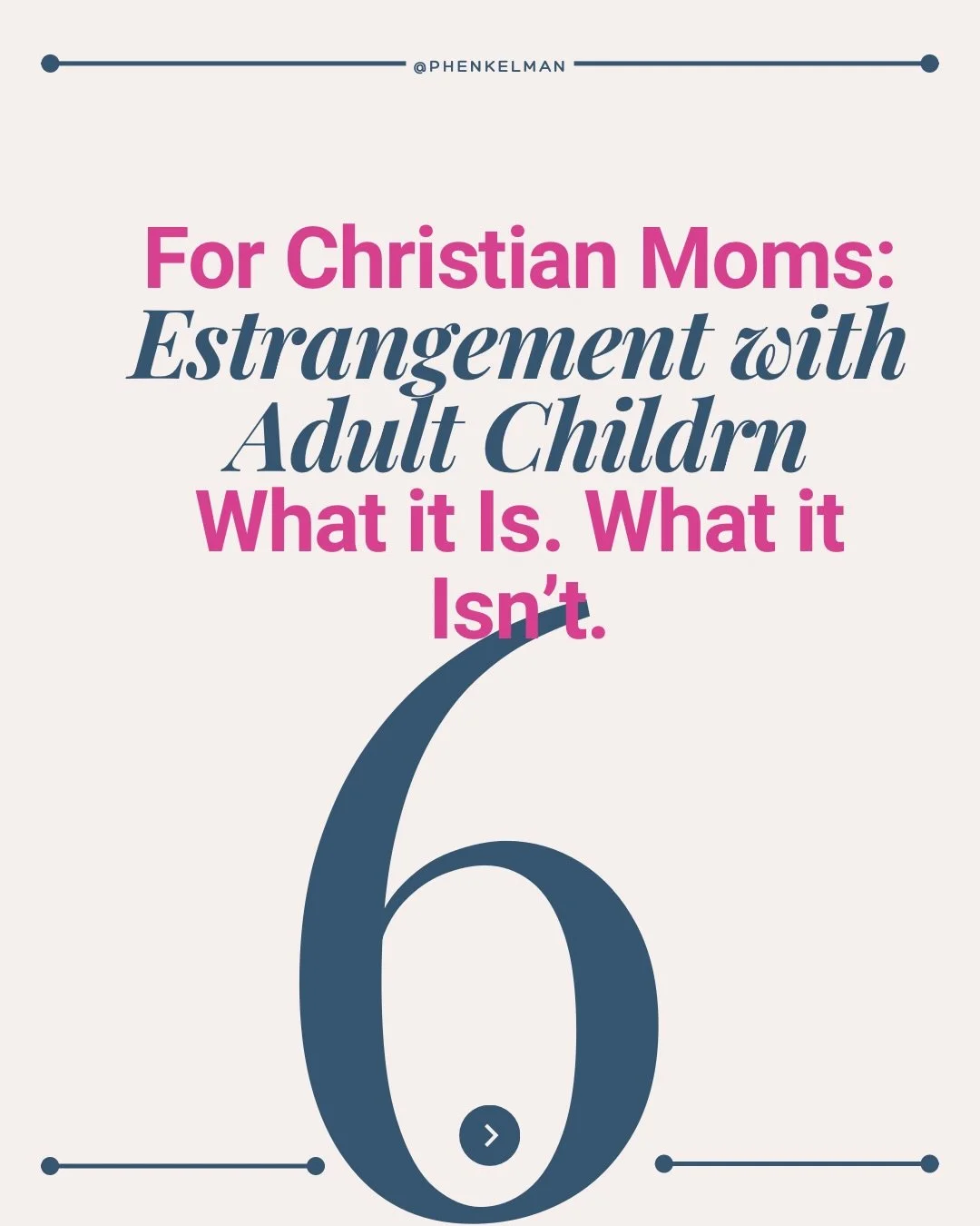 If your relationship with your adult child feels strained, please read this.

One hard conversation doesn&rsquo;t mean you&rsquo;re headed for estrangement. One boundary doesn&rsquo;t mean your child is rejecting you. And one mistake doesn&rsquo;t me