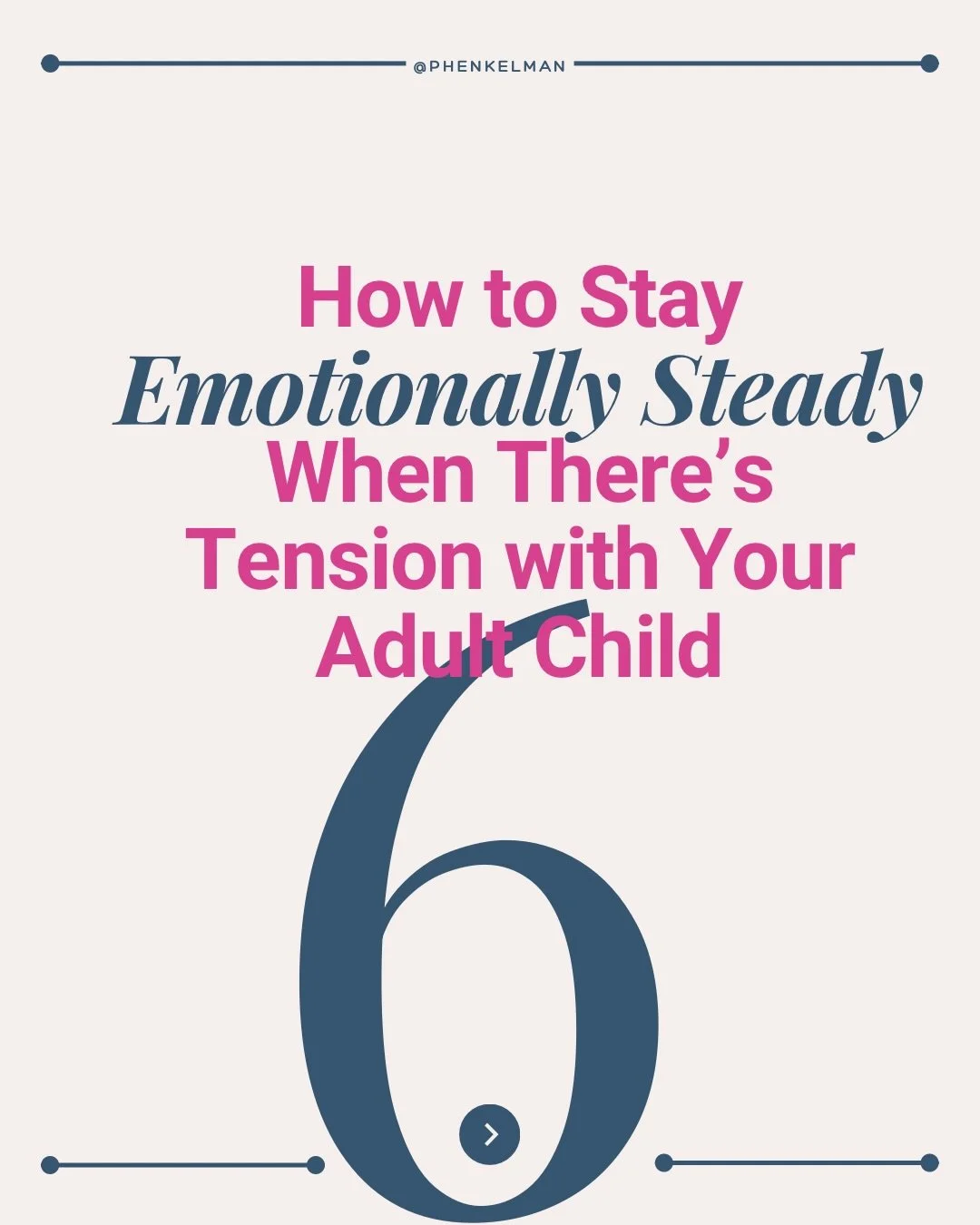 Have you ever felt a little tension with your adult child?

Silly question, right? Of course you have. We all have.

Sometimes we&rsquo;re so worried about saying the right thing, that we miss the more important stance. We need to focus on our own em
