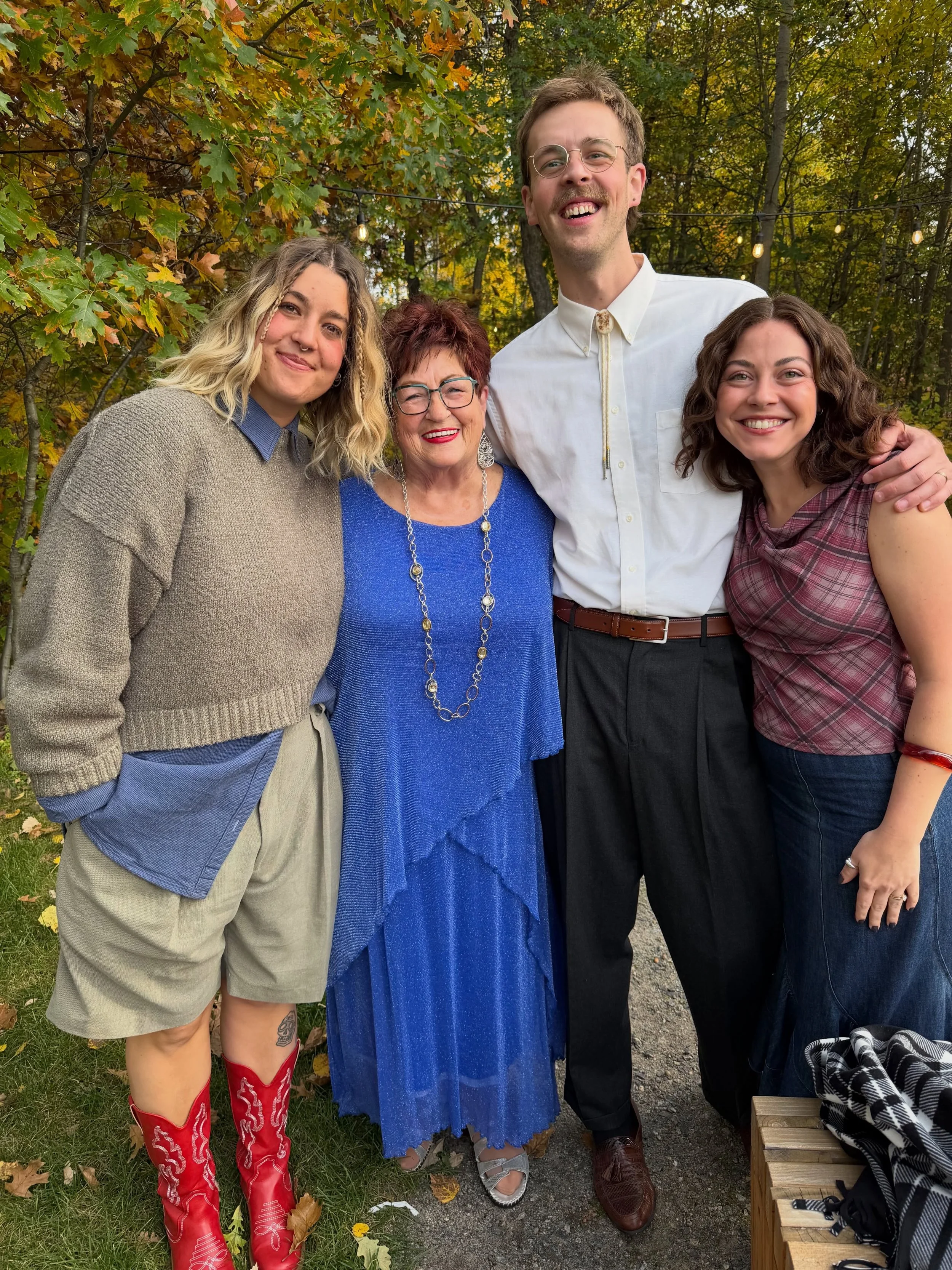 A wedding and time with some of our grown kids! Yes, please!

We&rsquo;re tucked in a cabin in northern Minnesota for my nephew @simonwulff_125 and @amiliyanawulff wedding.  It was a glorious, intimate ceremony @theemeraldcottage. 

The weather was p
