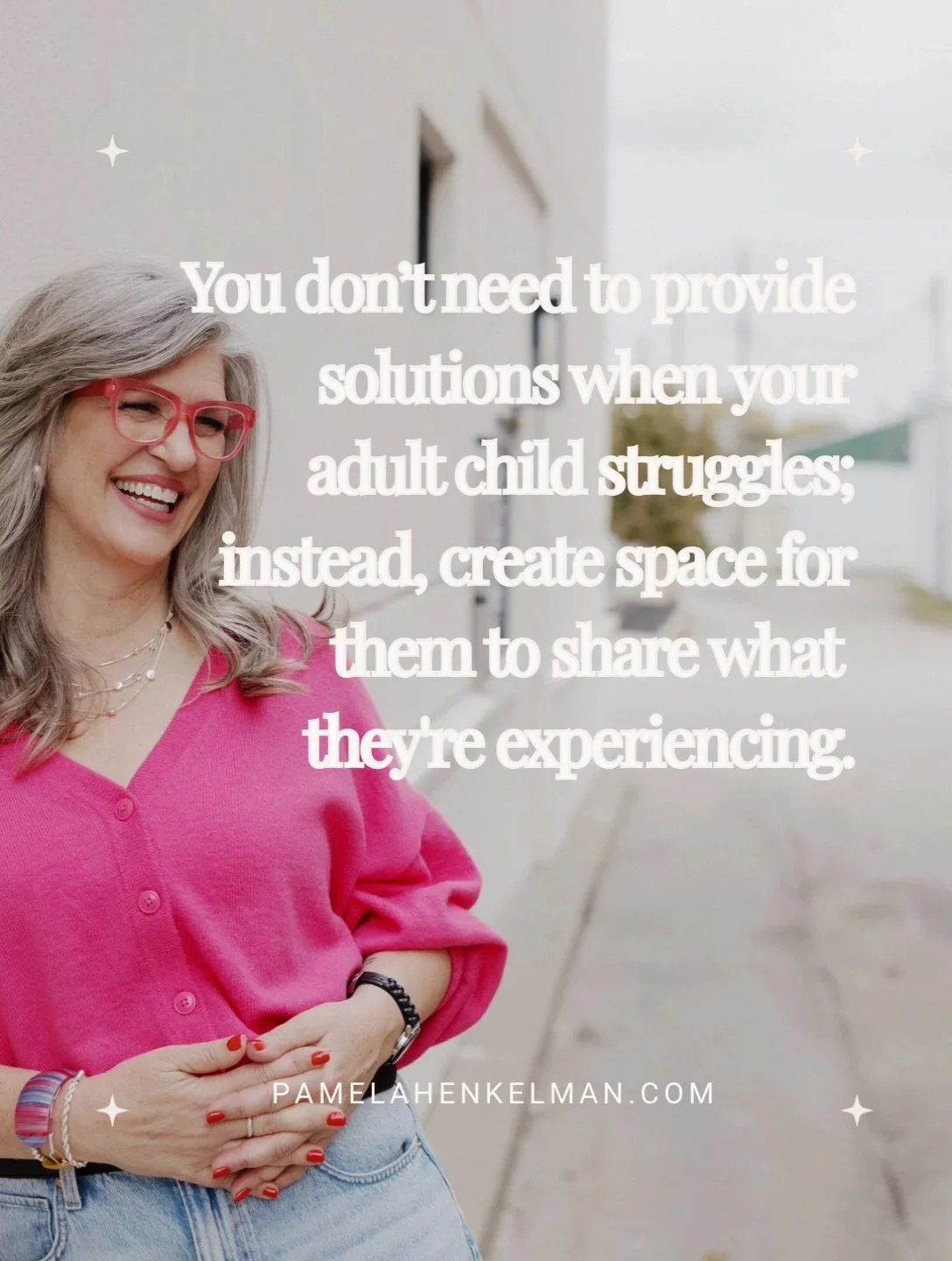 When your adult child is struggling, your first instinct may be to figure out how to make the problem go away.

 But often, they aren&rsquo;t looking for a solution. 

They&rsquo;re looking for someone who can sit with them in the hard place and unde
