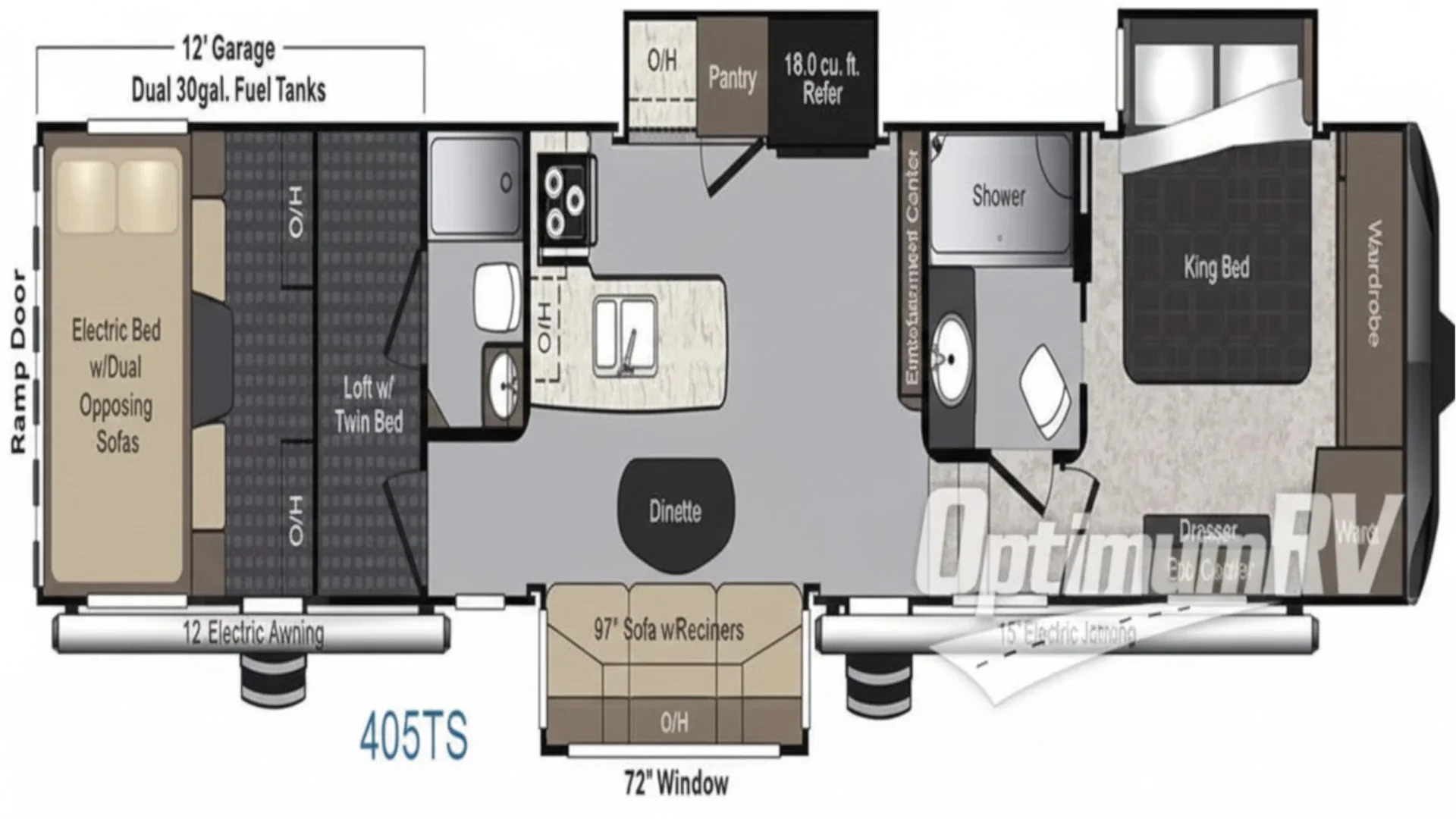 2016 Keystone Raptor 405