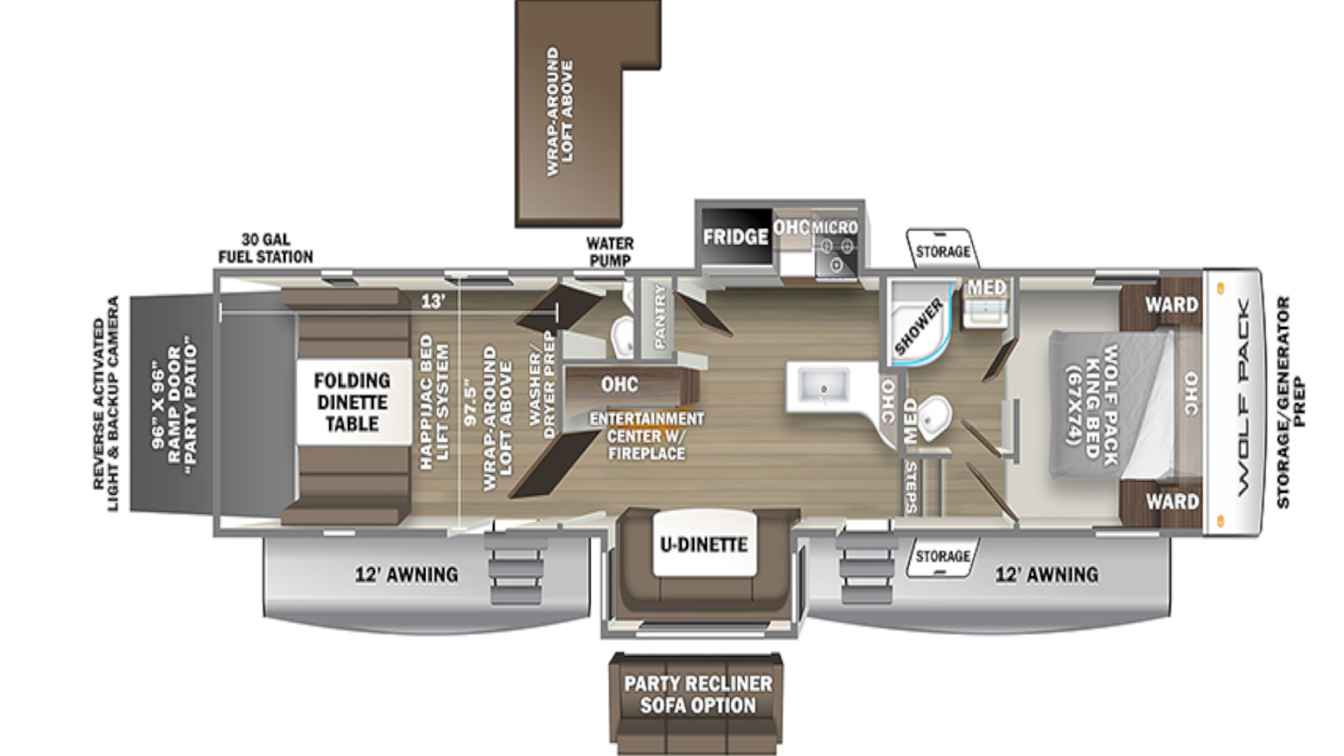 2018 Cherokee Wolf Pack 325 Pack 13