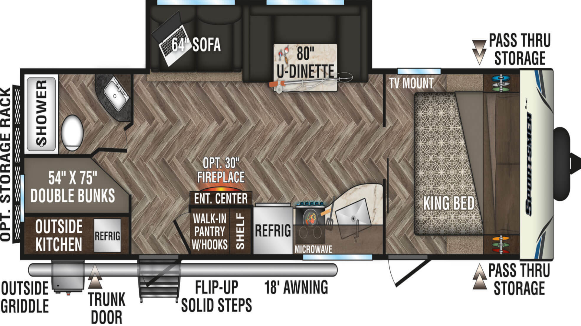 2020 KZ Sportsmen 281BHKLE Floorplan.png