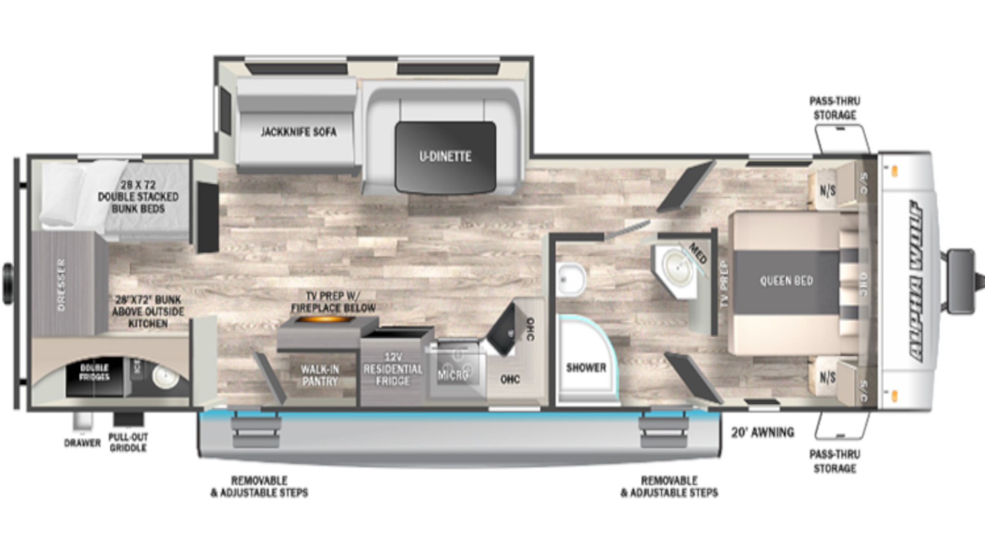 2022 Forest River Alpha Wolf 30DBH-L