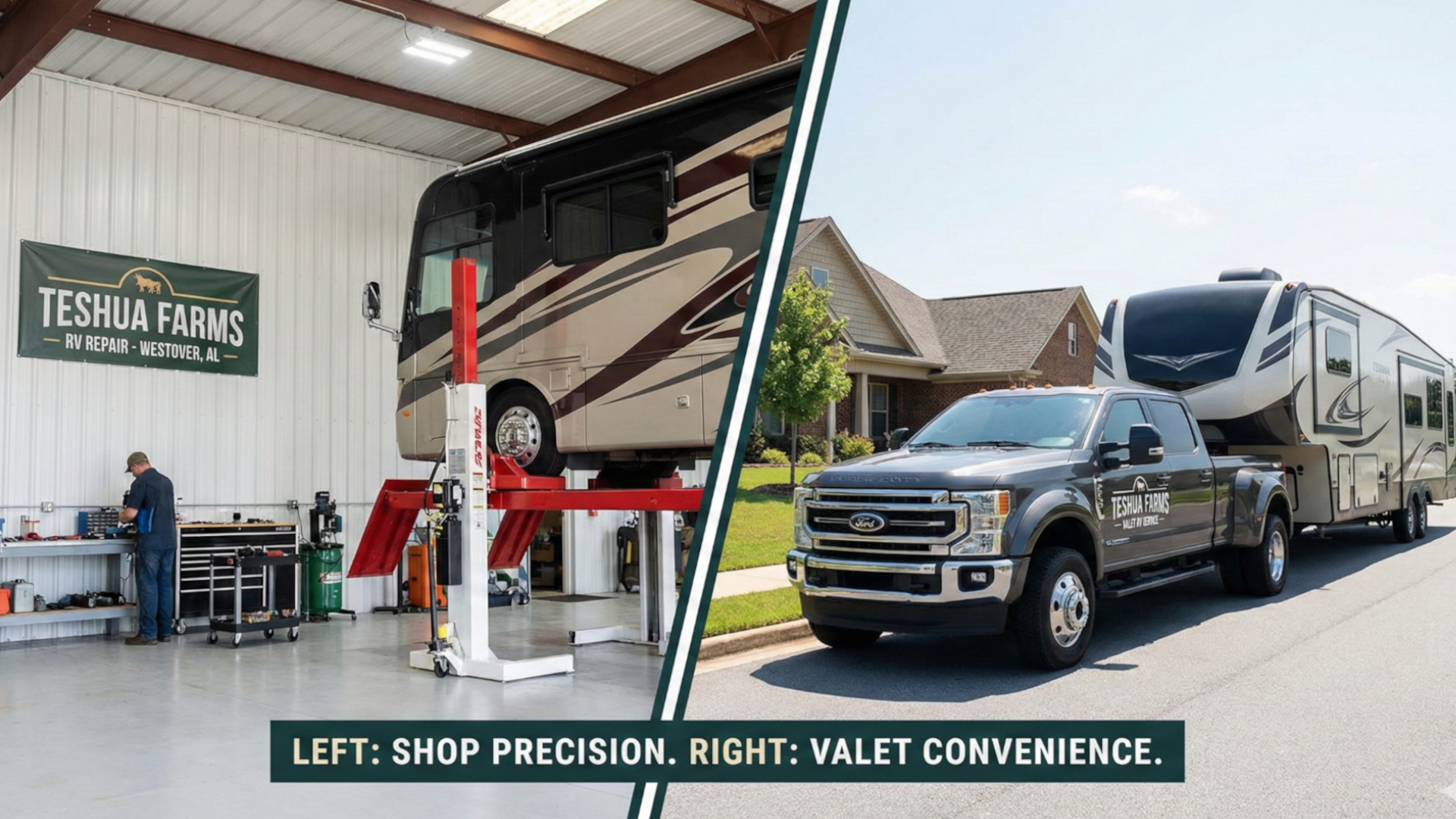 Professional RV repair shop serving the Birmingham and Westover Alabama area.