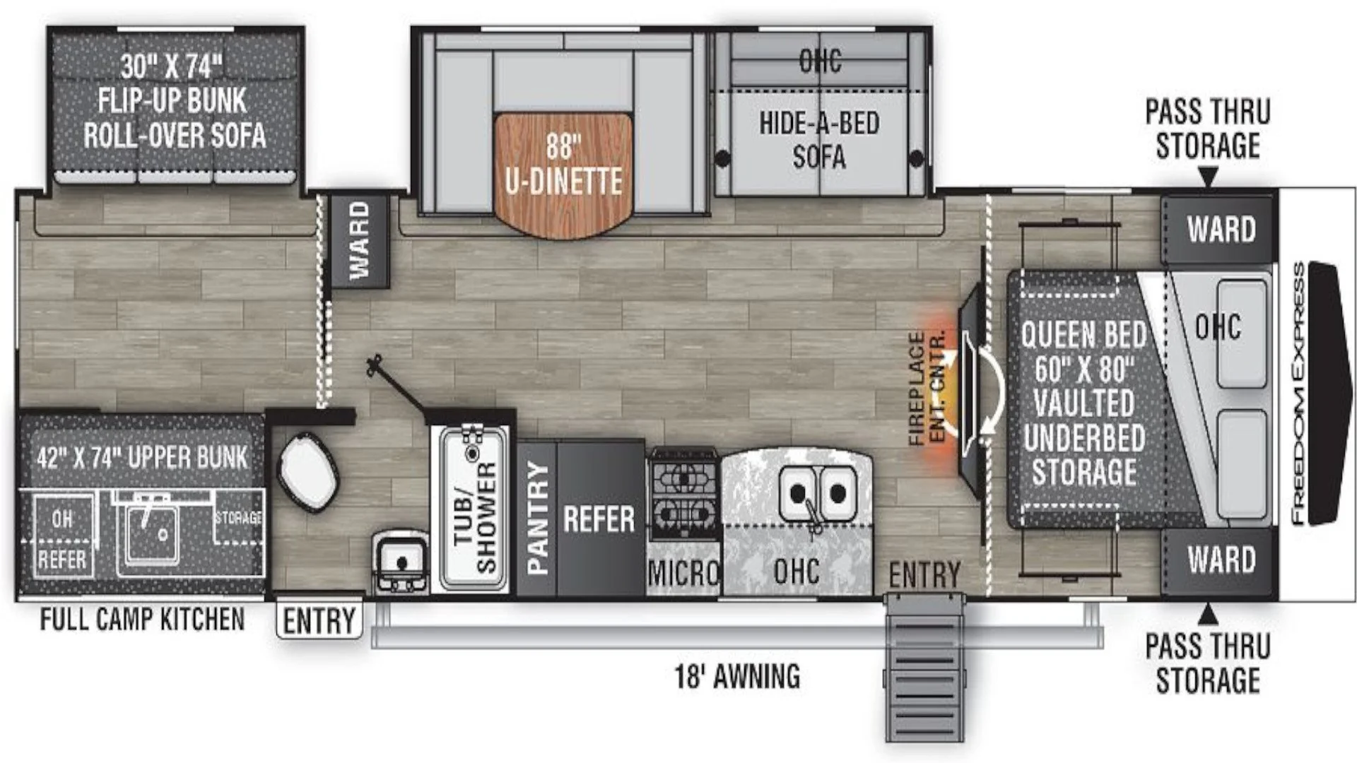 2021 Coachman Freedom Express 310BHDLSE Floorplan.jpg