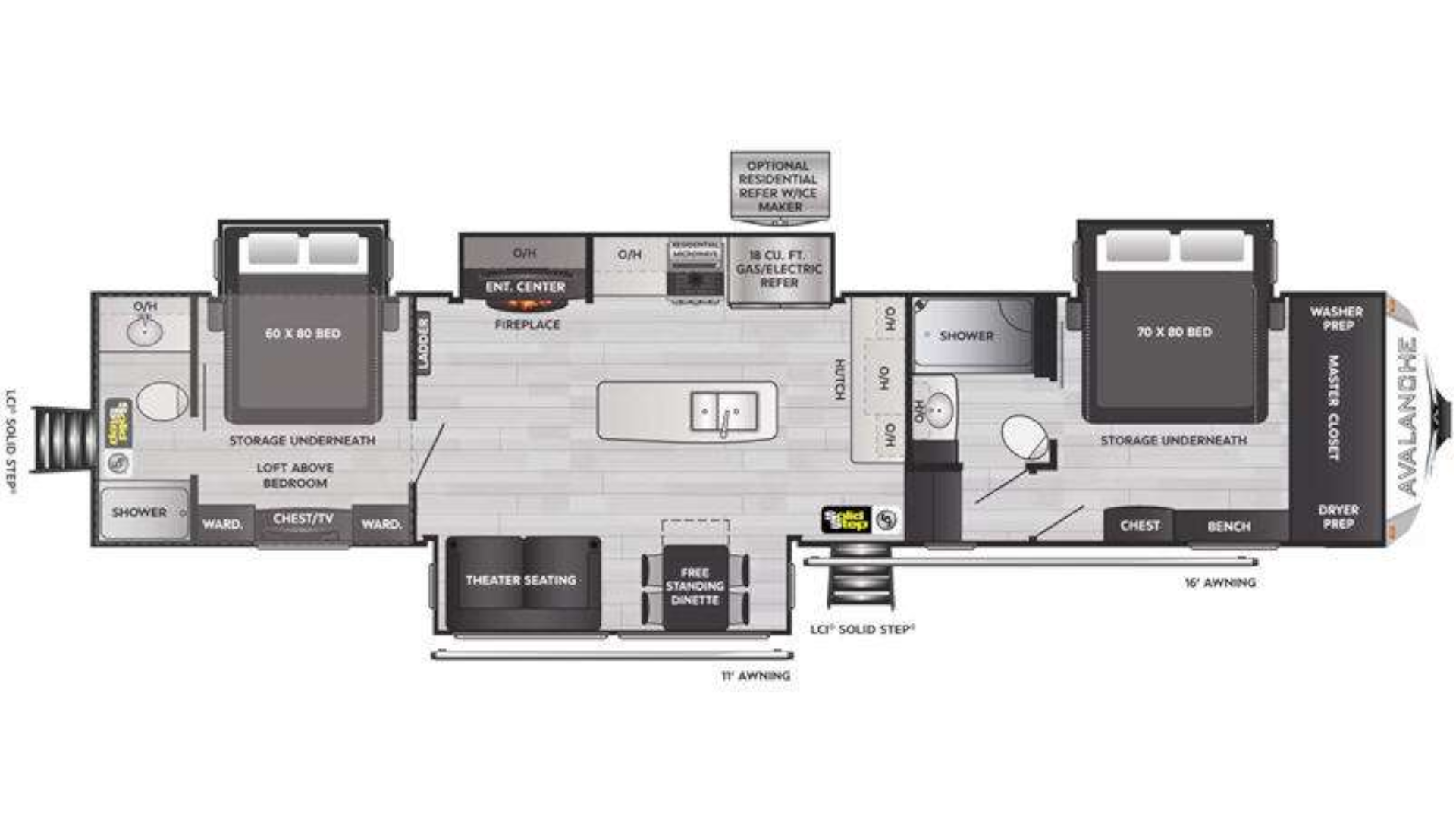 2022 Keystone Avalanche 390DS