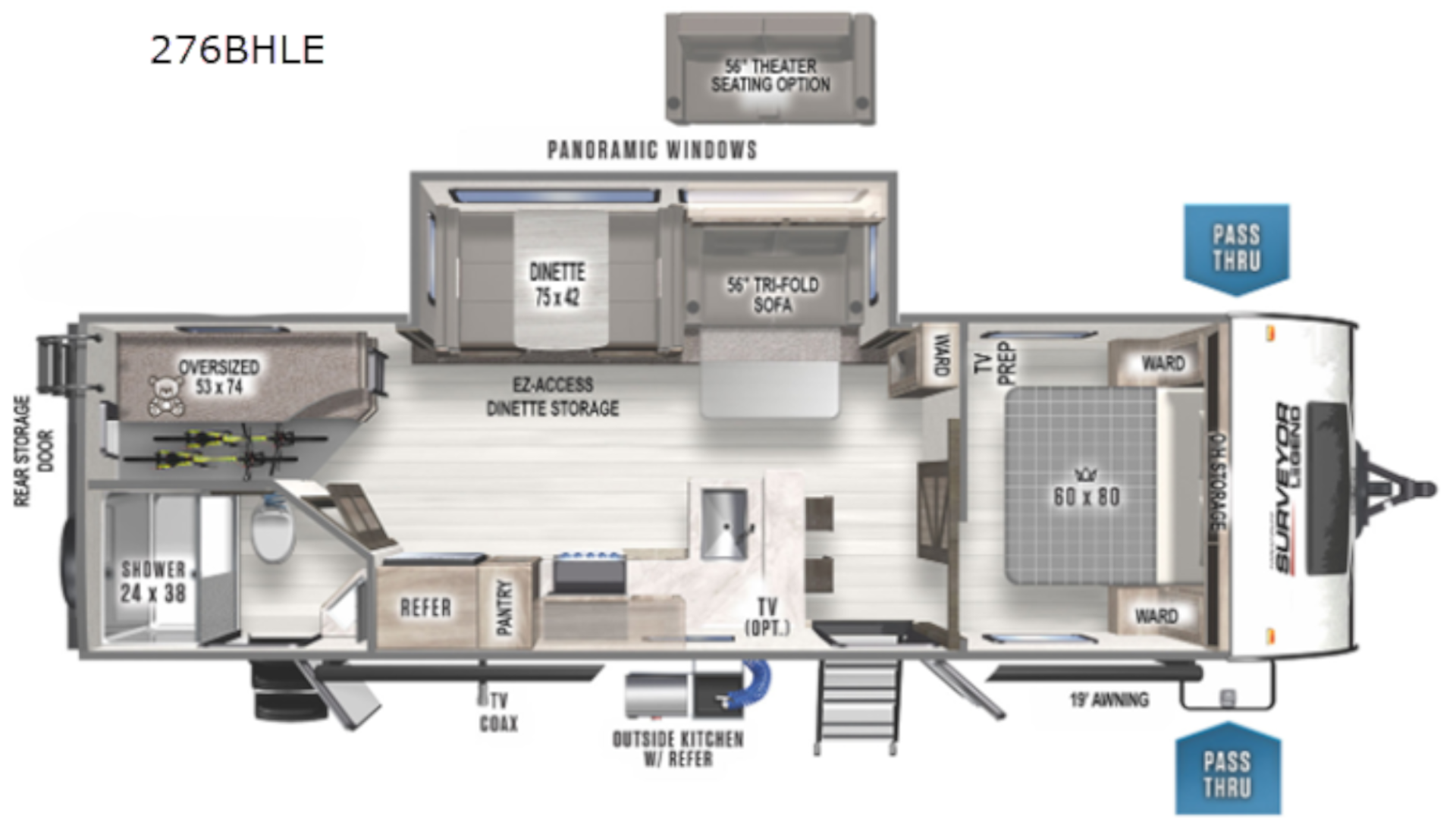 2021 Forest River Surveyor 276BHLE Floorplan.png