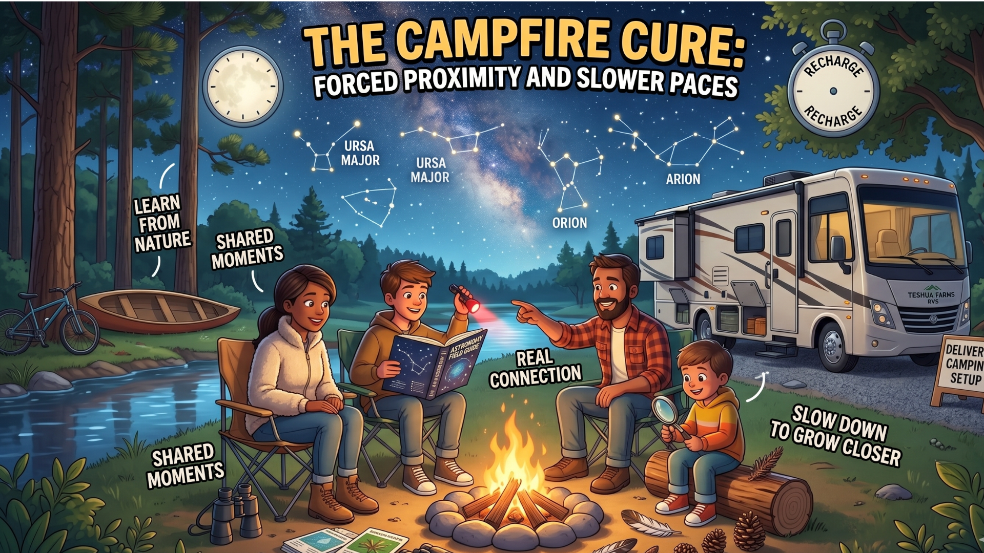 Unplug to Reconnect: Why a Family RV Trip Beats the Theme Park Hustle