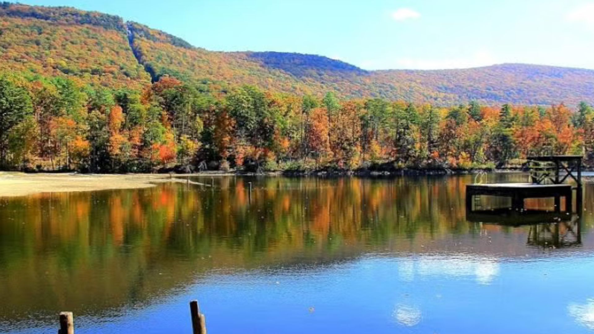Mountainview camping featuring an Alabama RV rental parked safely at a level site in Cheaha State Park.